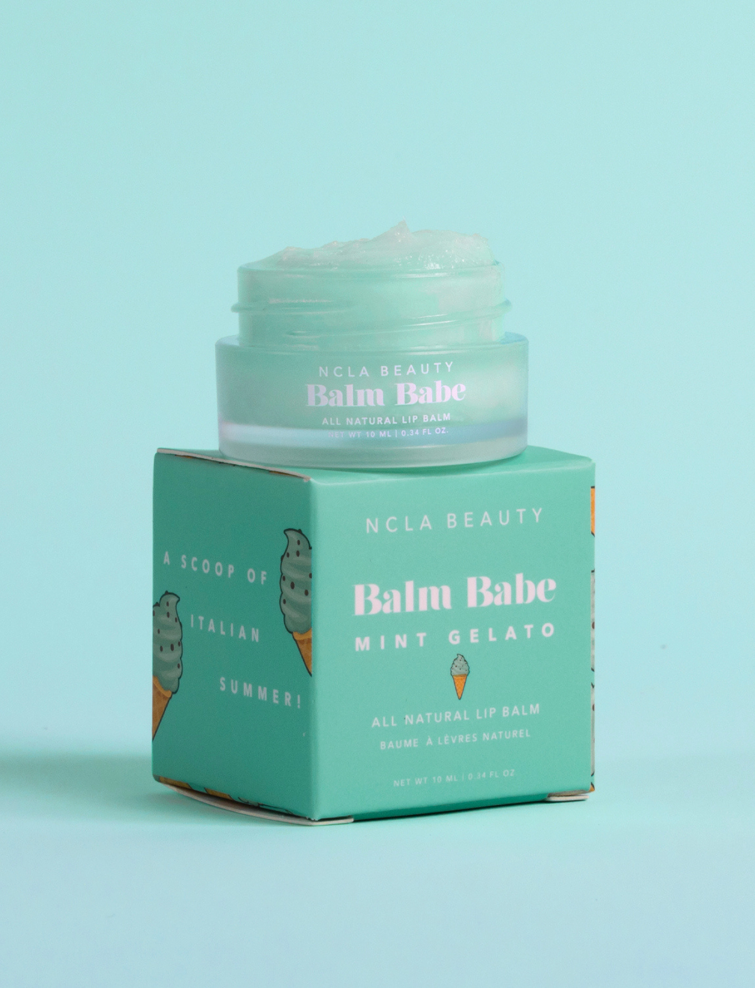 NCLA beauty - Balm Babe - Mint Gelato Lip Balm - lūpu balzams - balm babe - mint gelato lip balm - 1