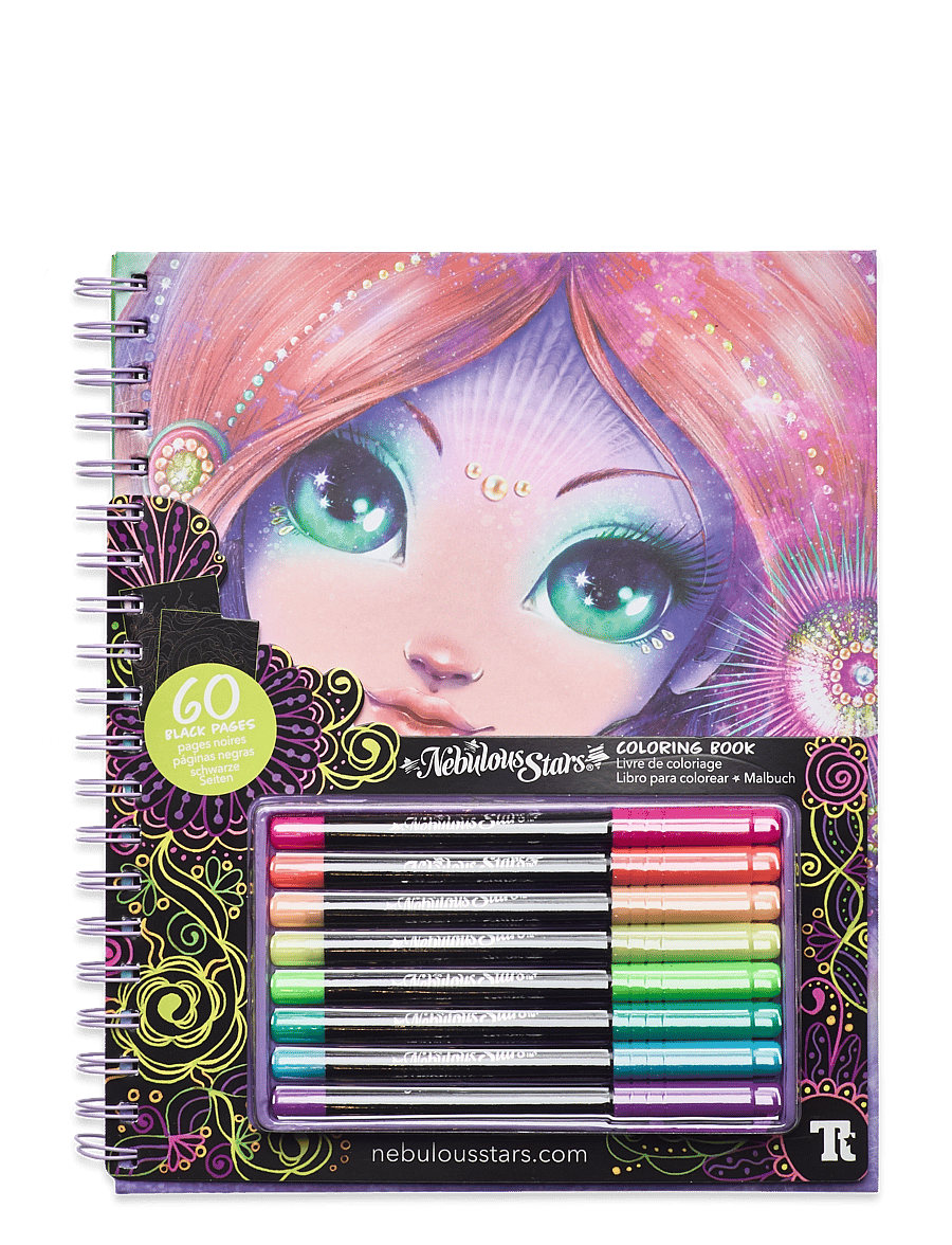 Nebulous Stars - Nebulous Star Black Pages Coloring Book Coralia - lita- og föndurbækur - multi - 0