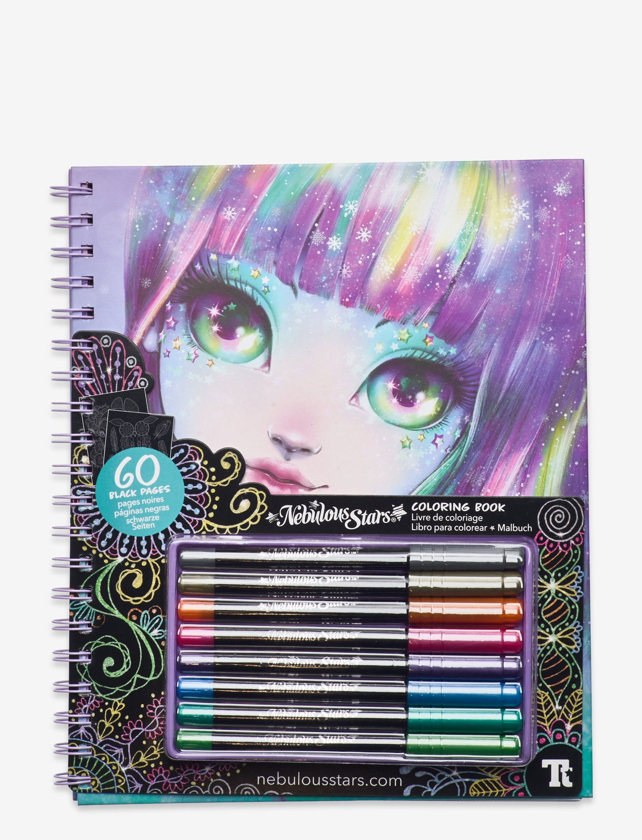 Nebulous Stars - Nebulous Star Black Pages Coloring Book - Isadora - multi - 0
