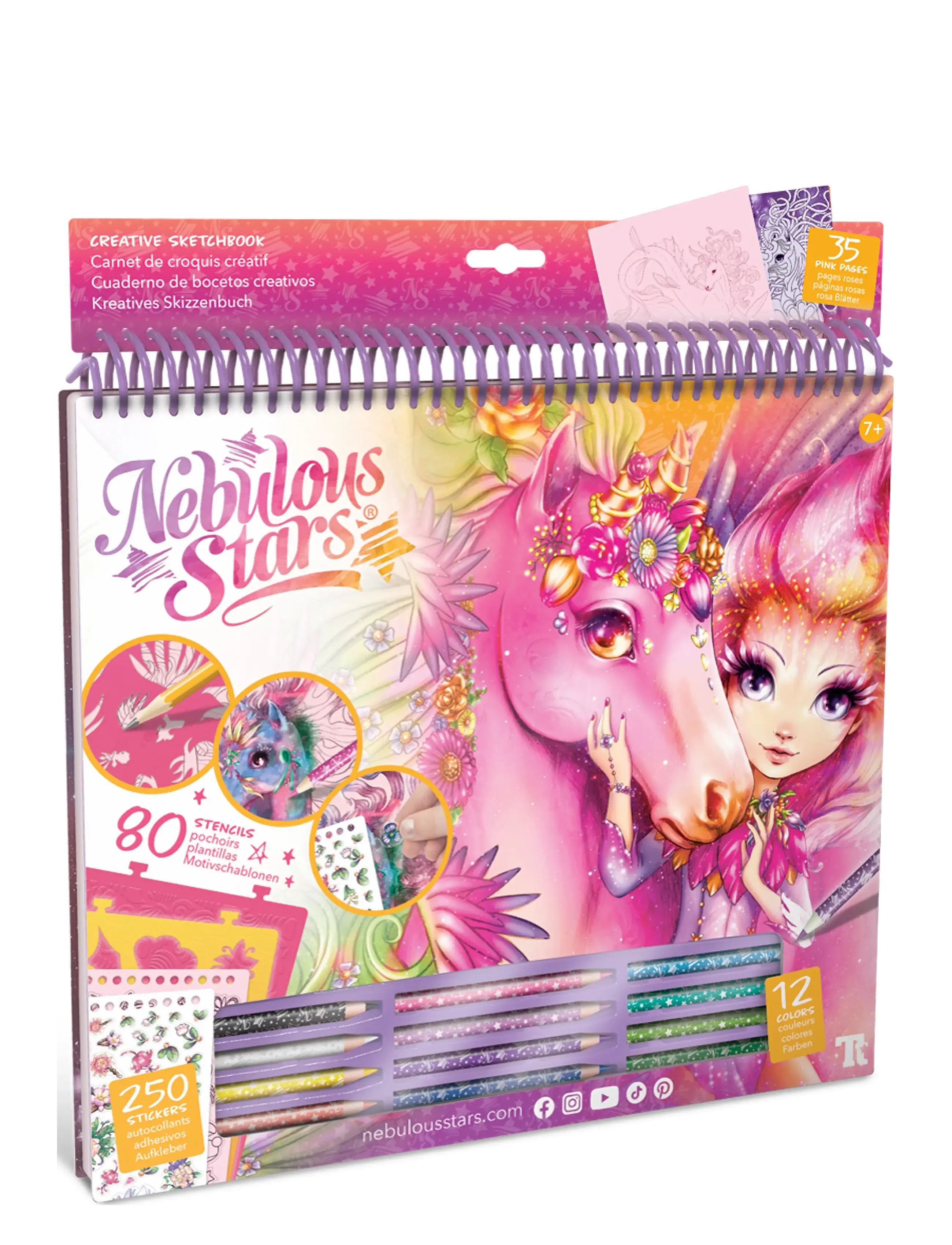 Nebulous Stars Nebulous Star Large Creative Sketchbook, Børn, Coloring & Craft Books, Multi/mønstret, Str: ONE SIZE
