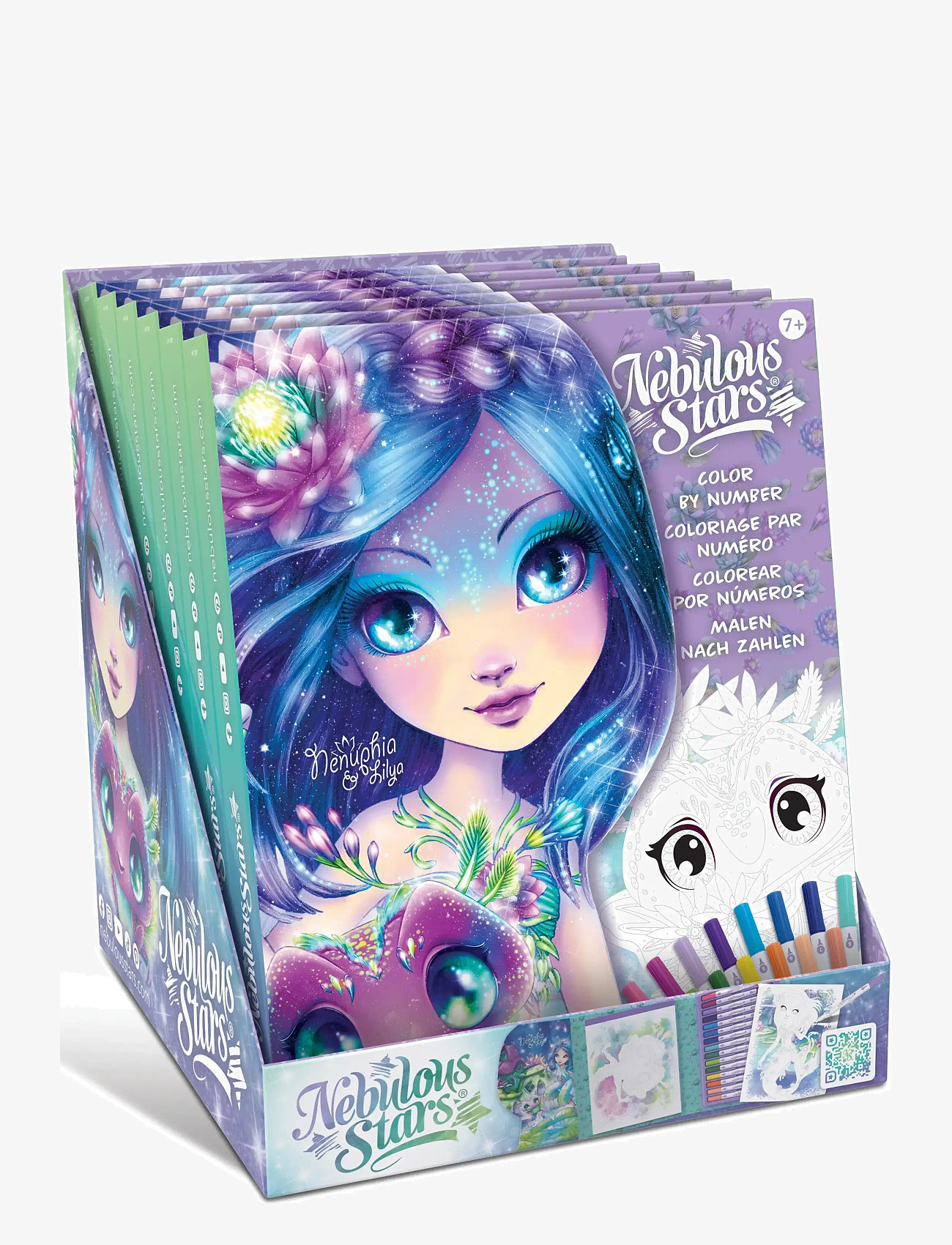 Nebulous Stars - Nebulous Stars Color-By-Number Book Set - Nenuphia - male- & kreabøger - multi - 4