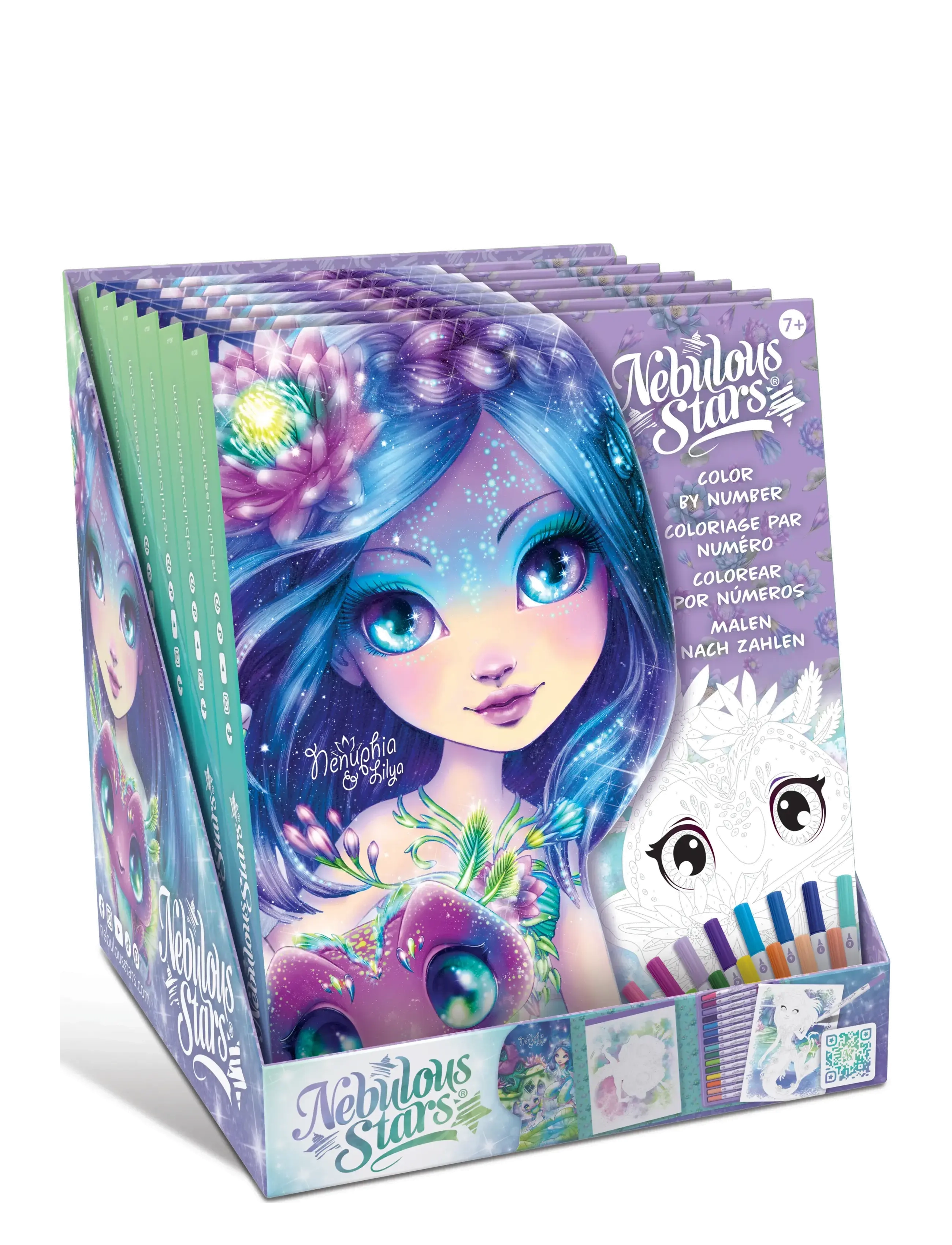 Nebulous Stars - Nebulous Stars Color-By-Number Book Set - Nenuphia - male- & kreabøger - multi - 4