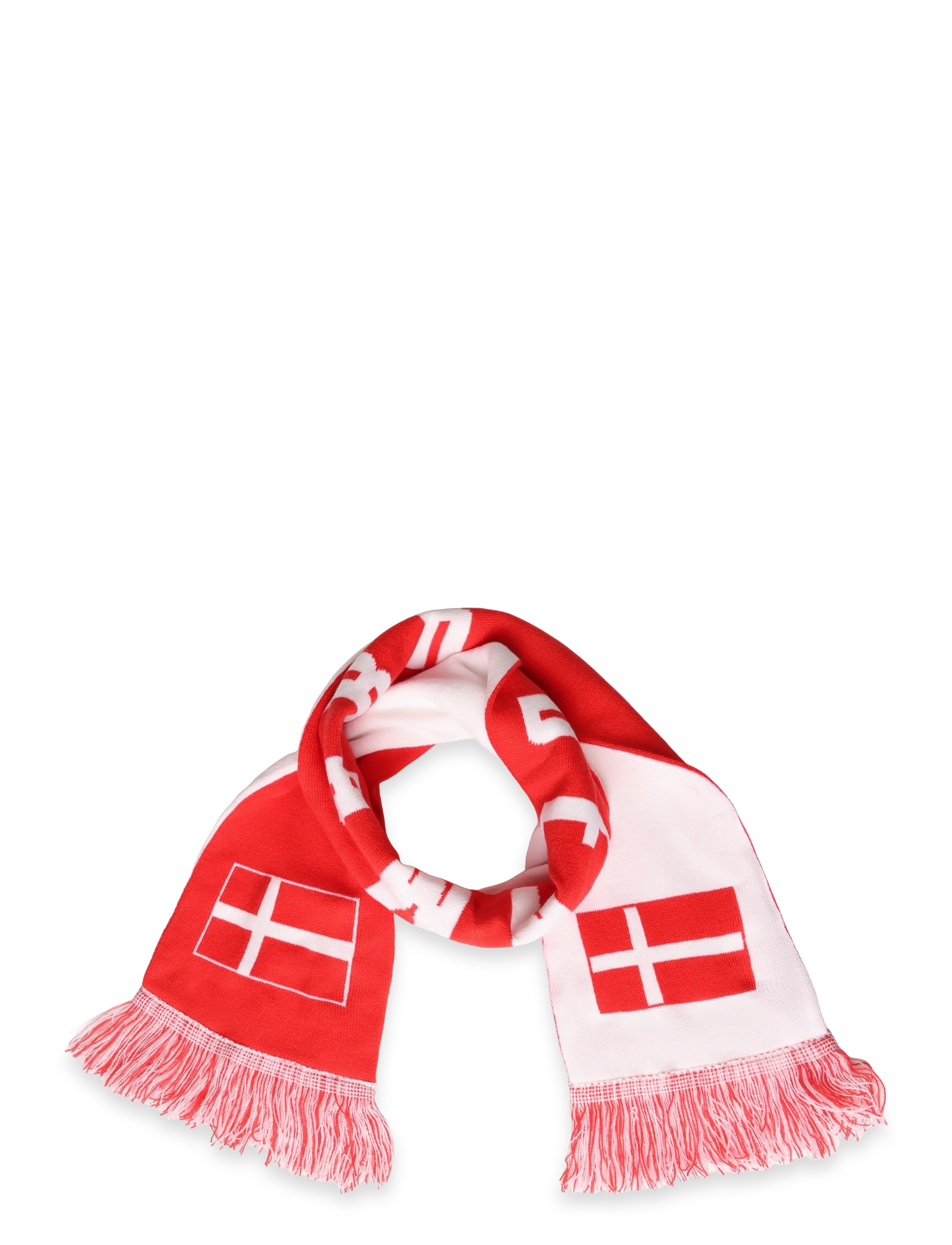 NeH Unisex Denmark Scarf - Sjalar & halsdukar - RED / red