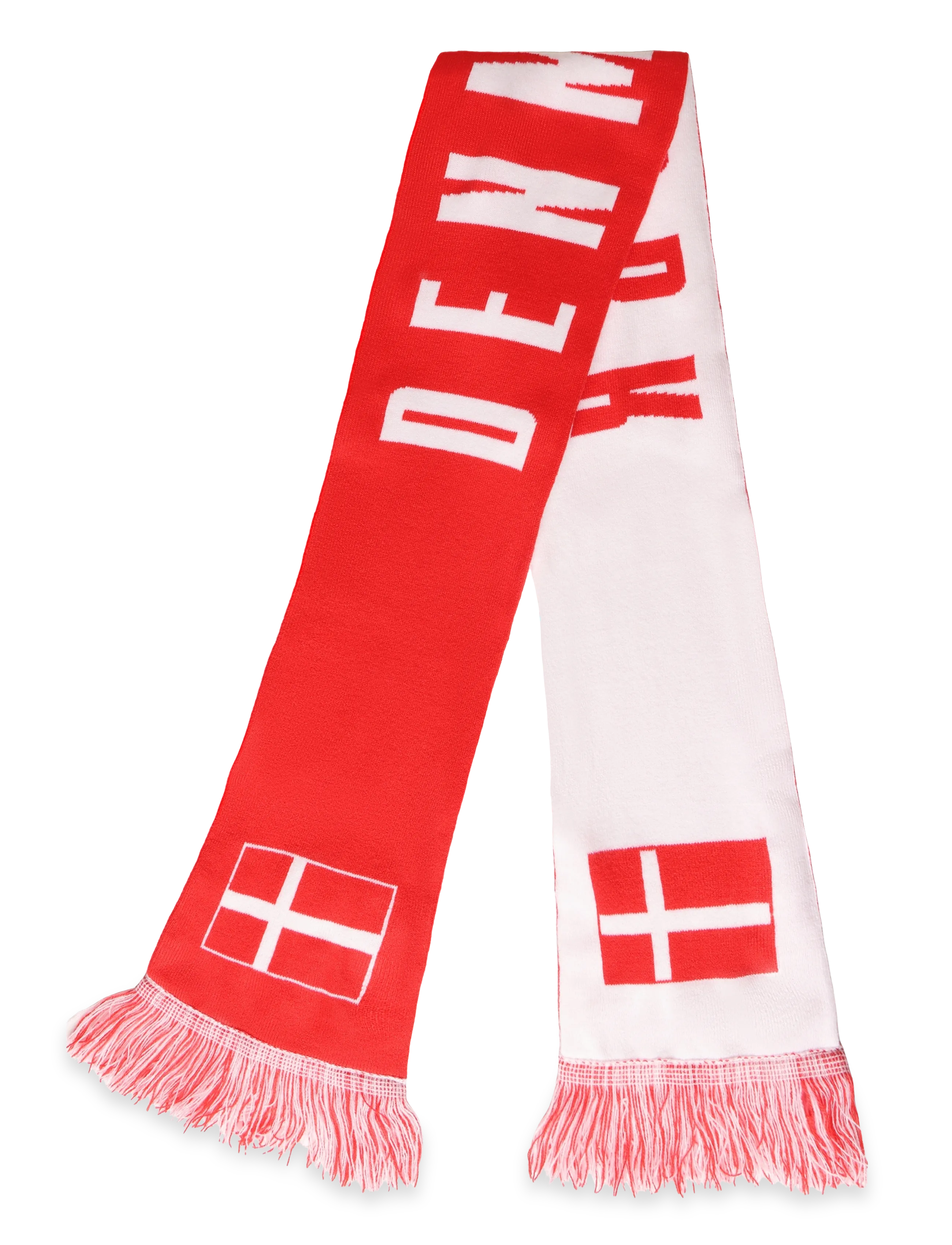 NeH - Unisex Denmark Scarf - halstørklæder - red - 1