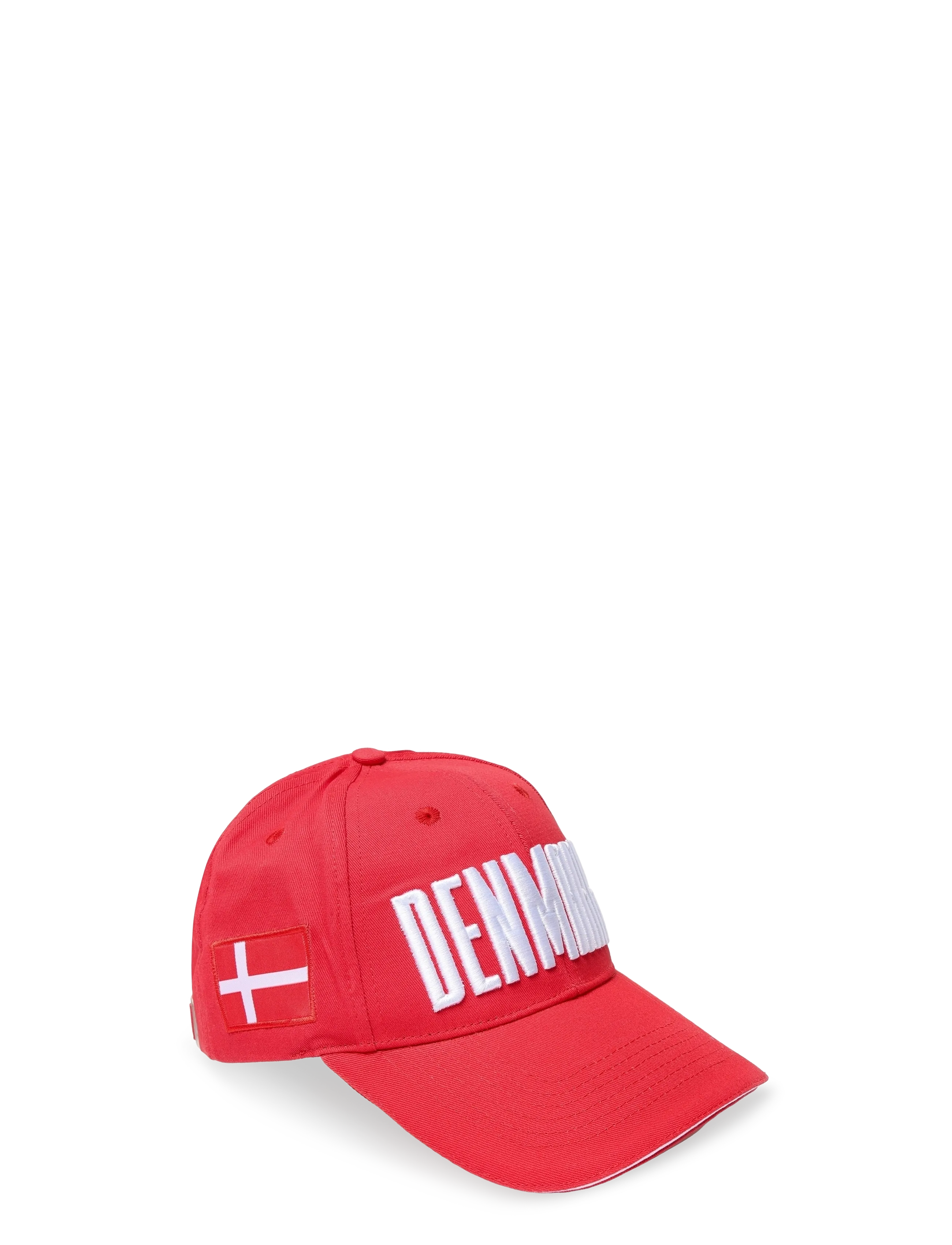NeH Unisex Denmark Cap, Mænd, Danmark Baseball Kasket, Rød, Str: ONE SIZE
