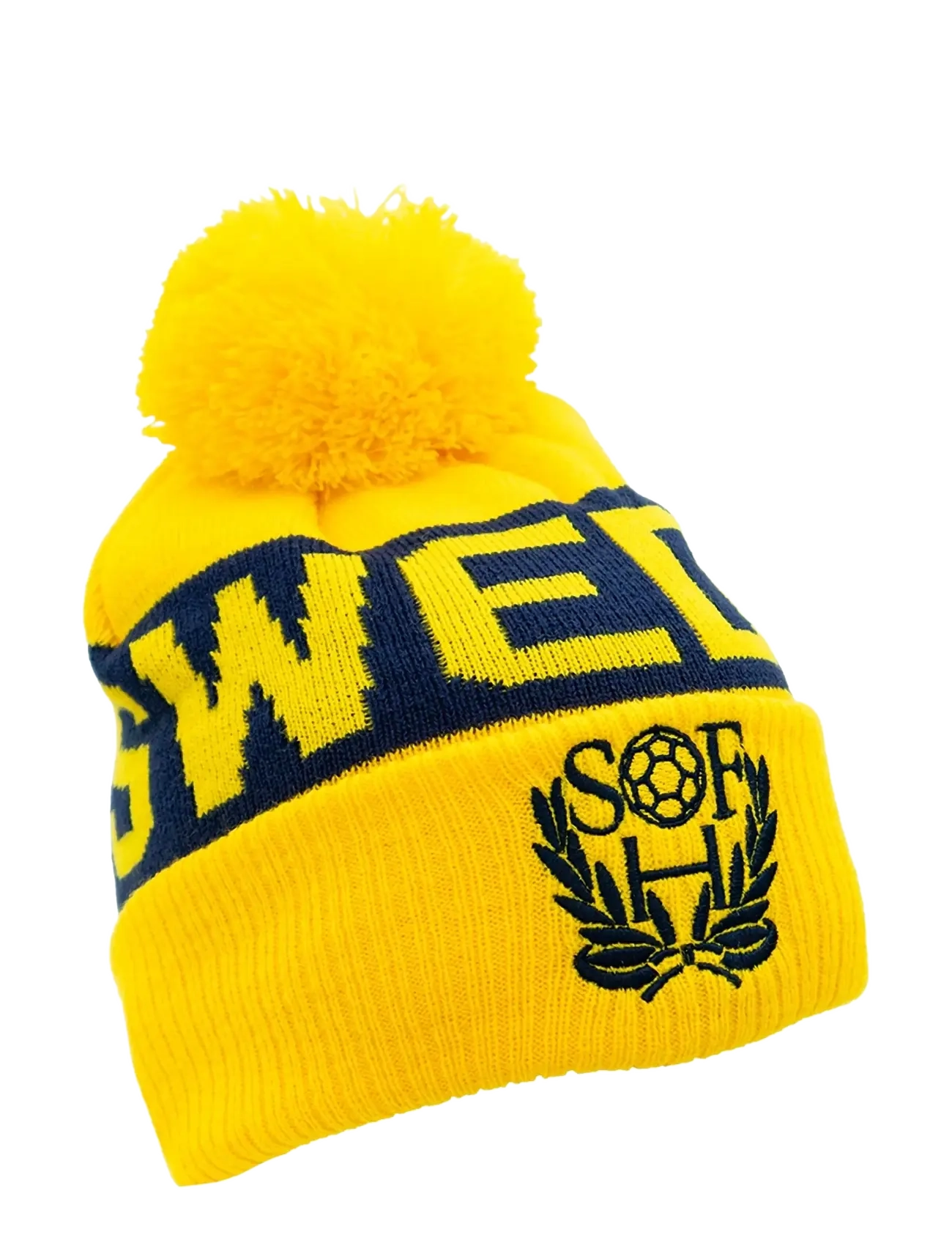 NeH Shf Knitted Hat Yellow/Blue, One Size, Yellow, Sport Accessories > Sport Beanies, Dame