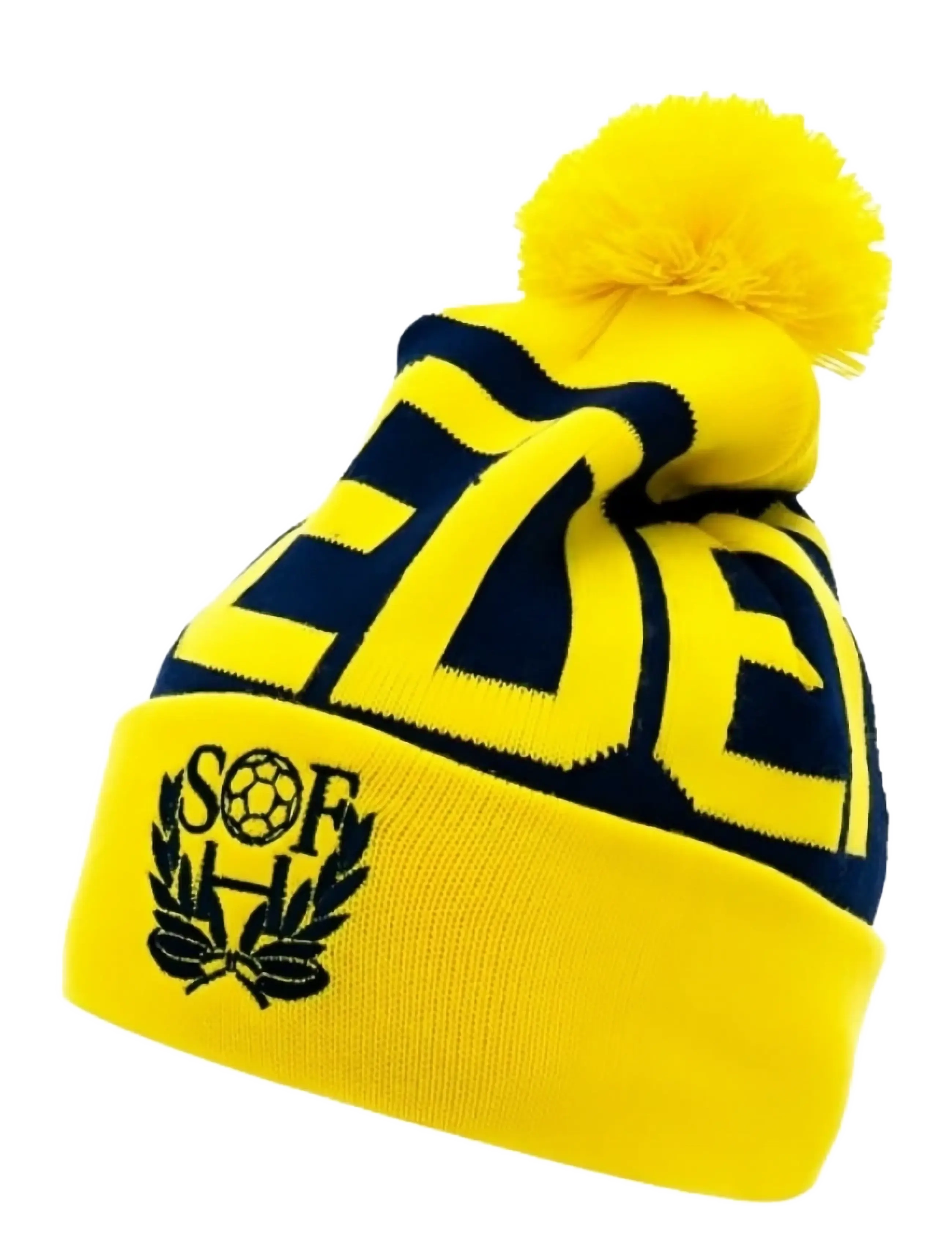NeH - SHF Knitted Hat Yellow/Blue - huer - yellow/blue - 1
