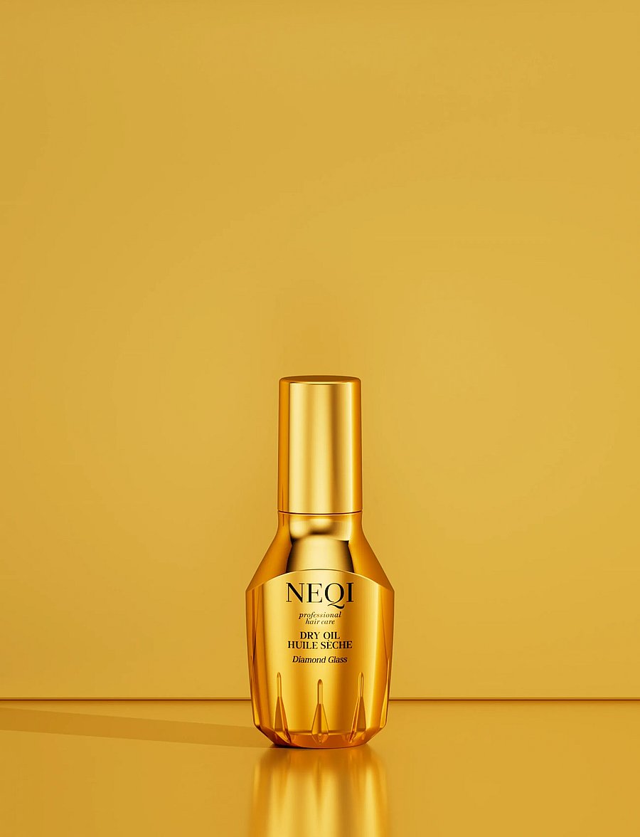 Neqi - NQ Diamond Glass Dry Oil 50ml GL - hår - gold - 0