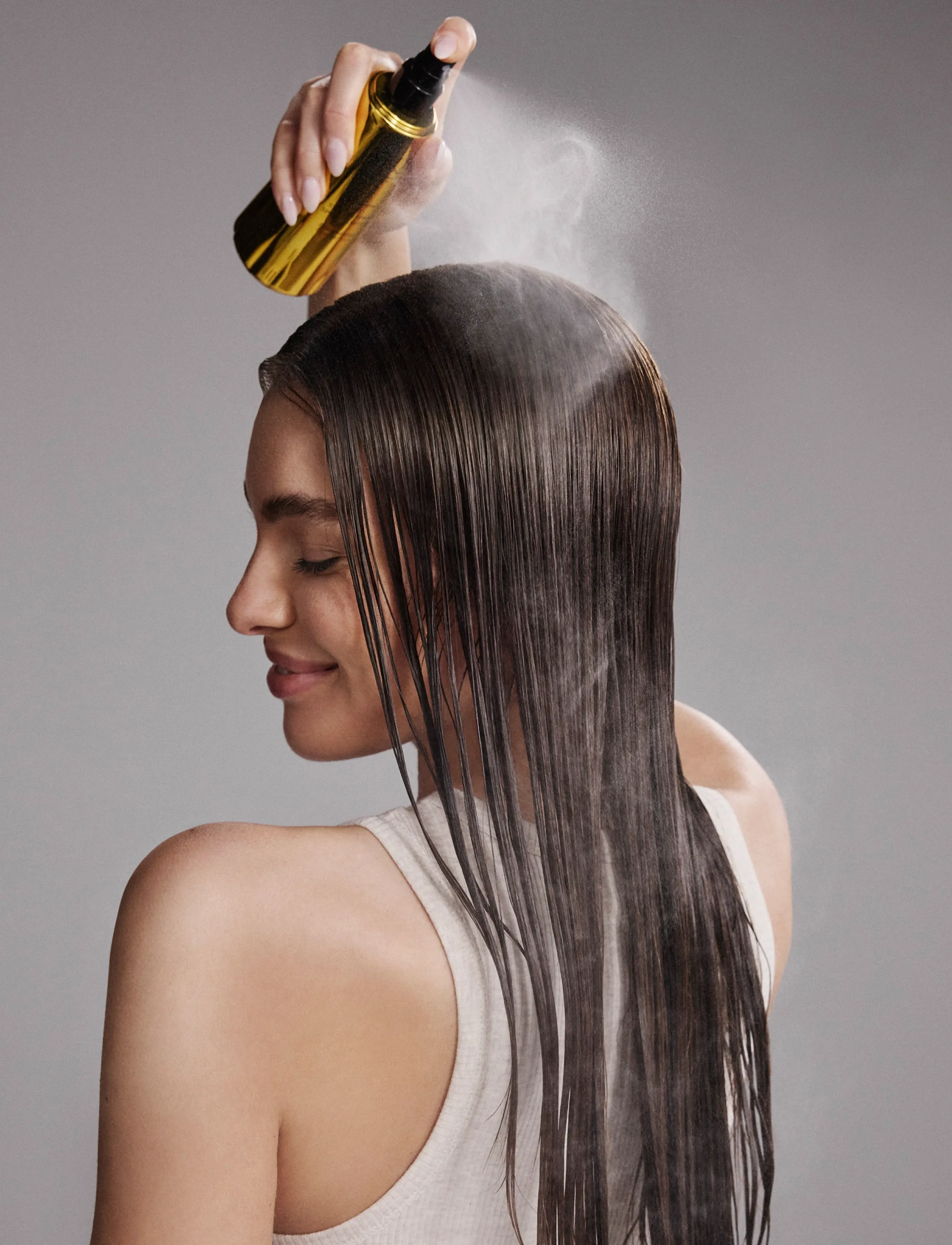 Neqi - Diamond Glass Styling Spray All - hårspray - gold - 2