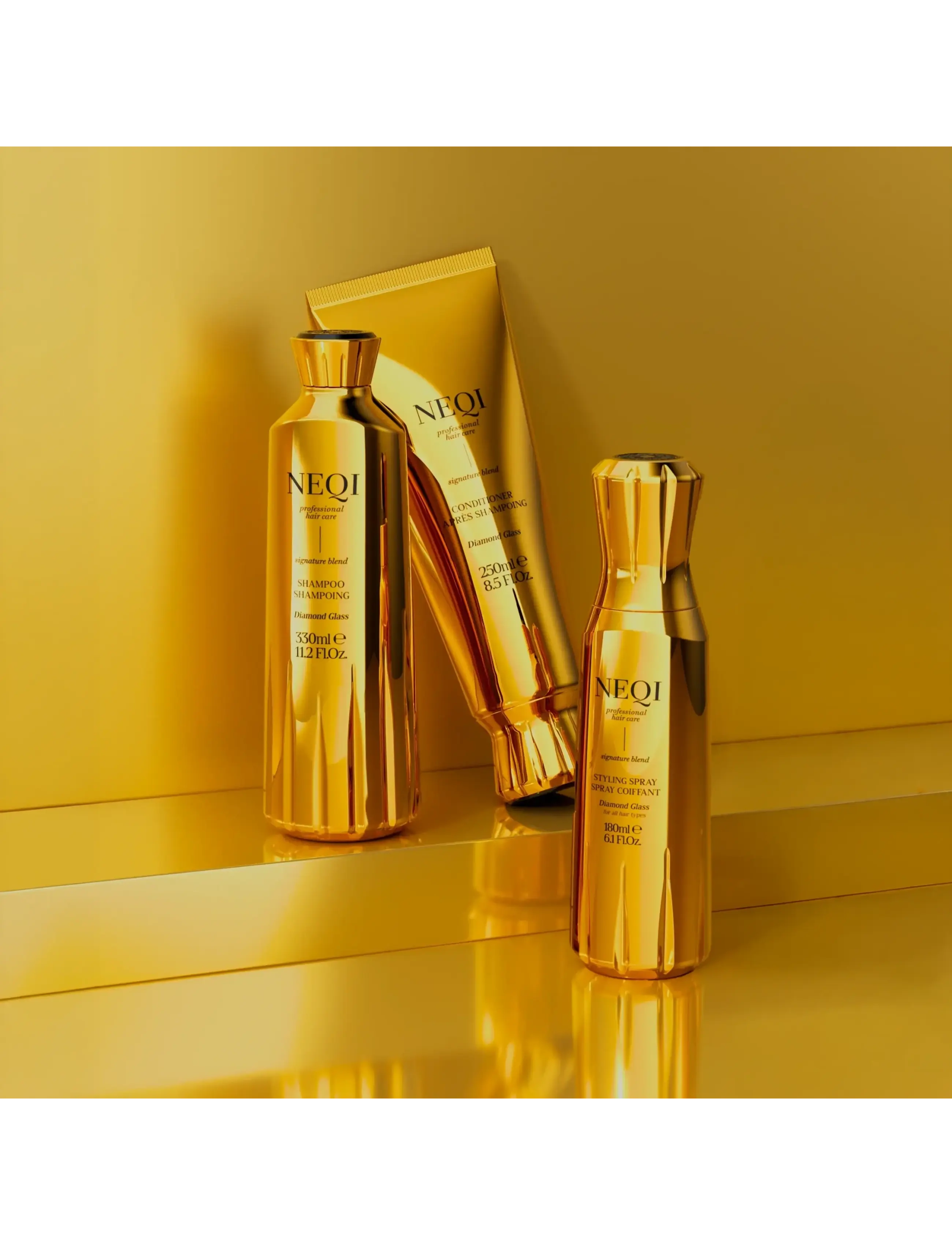 Neqi - NEQI Diamond Glass Trio  - mellem 200-500 kr - gold - 1