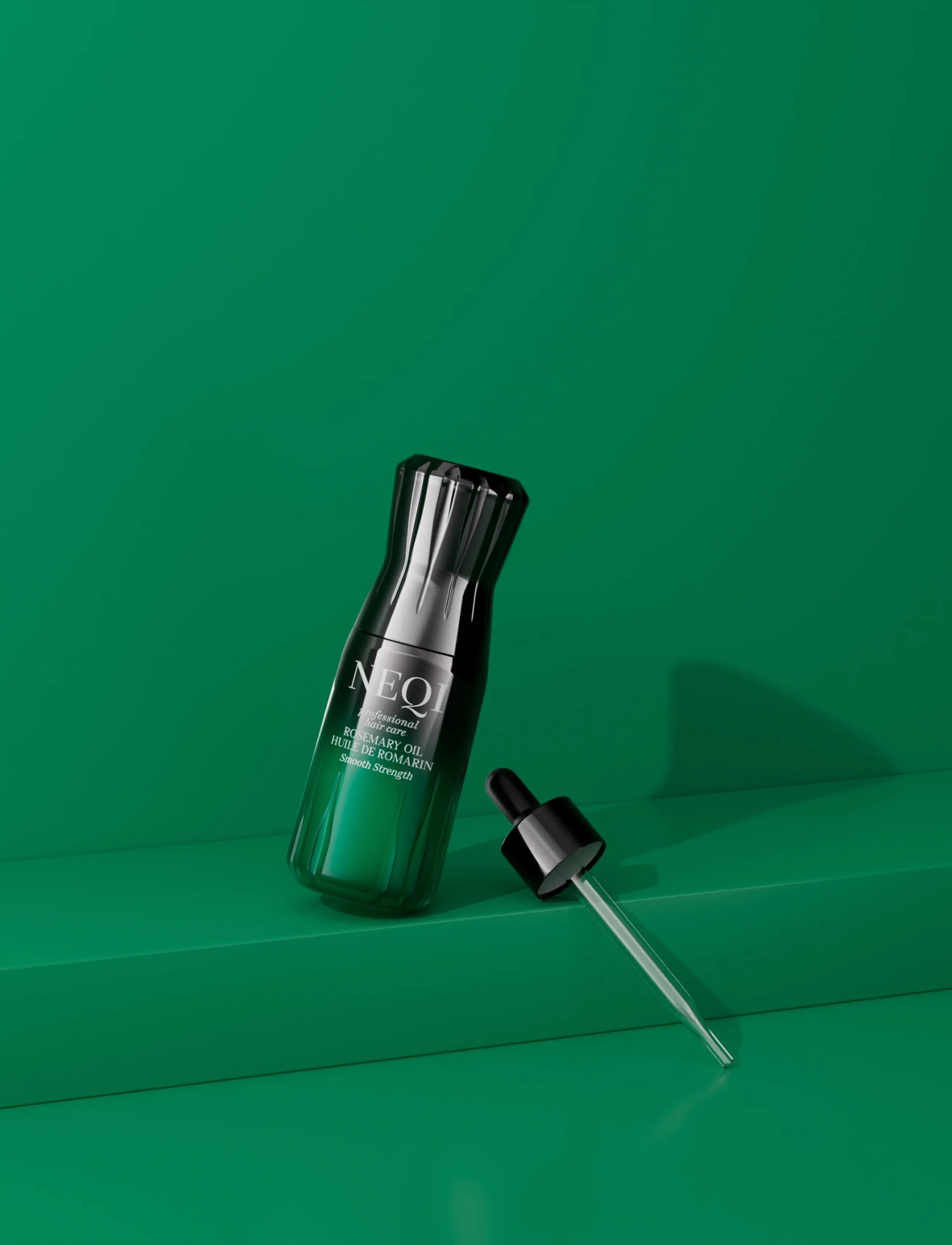 Neqi - Smooth Strength Rosemary Oil 75ml - hårserum - black - 2