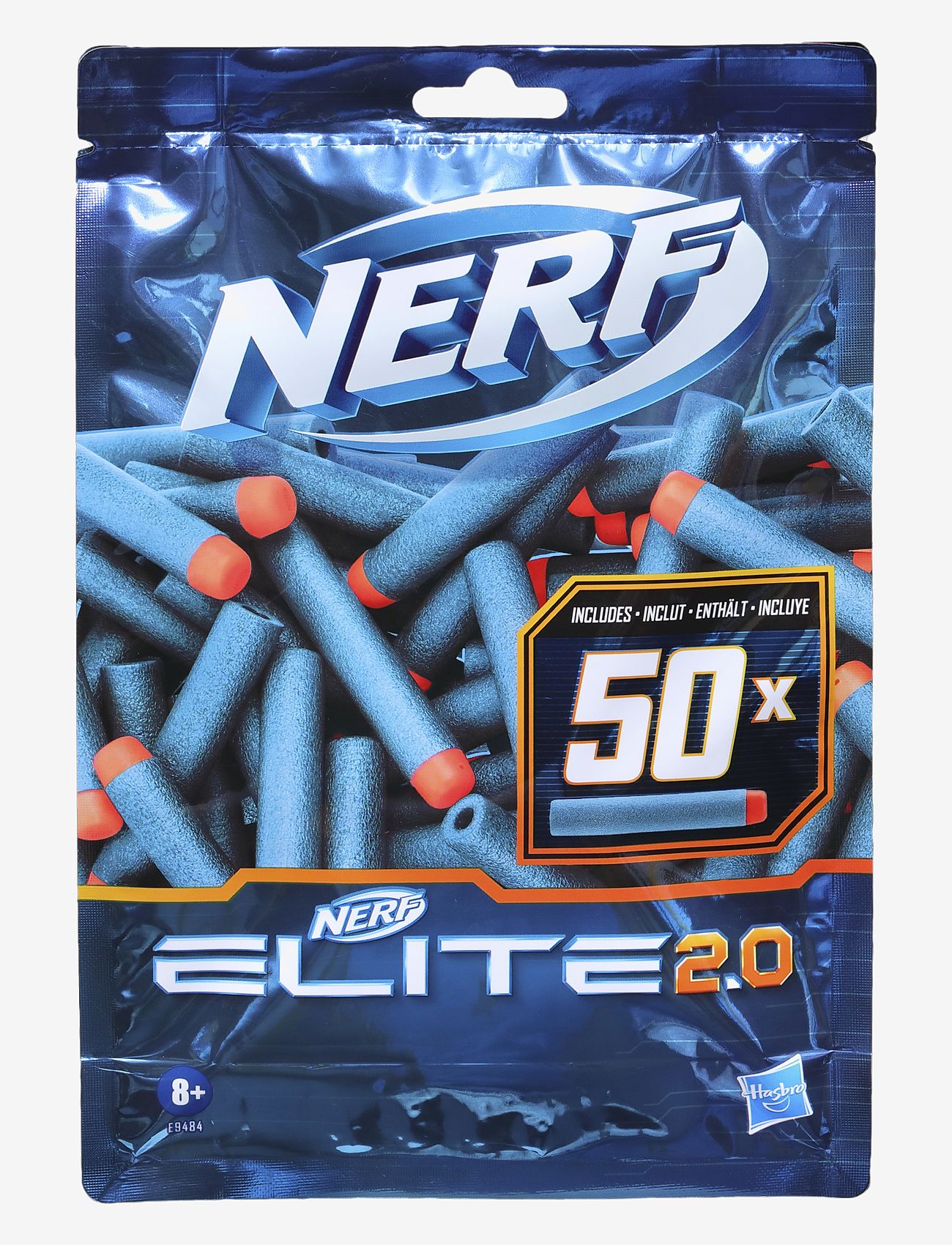 Nerf - Elite 2.0 50-Dart Refill Pack - Includes 50 Official Darts, Compatible With All Elite Blasters - geschenke unter 30€ - multi-color - 0