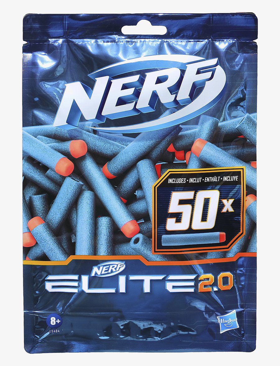 Nerf - Elite 2.0 50-Dart Refill Pack - Includes 50 Official Darts, Compatible With All Elite Blasters - die niedrigsten preise - multi-color - 0