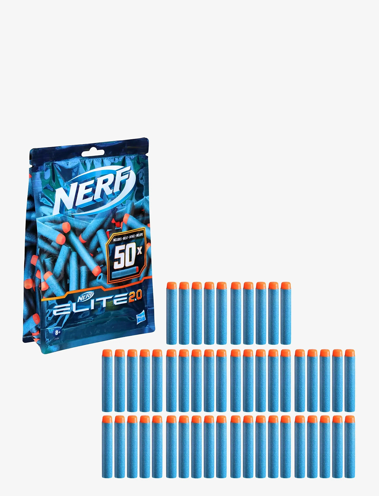 Nerf - Elite 2.0 50-Dart Refill Pack - Includes 50 Official Darts, Compatible With All Elite Blasters - blasters - multi-color - 2