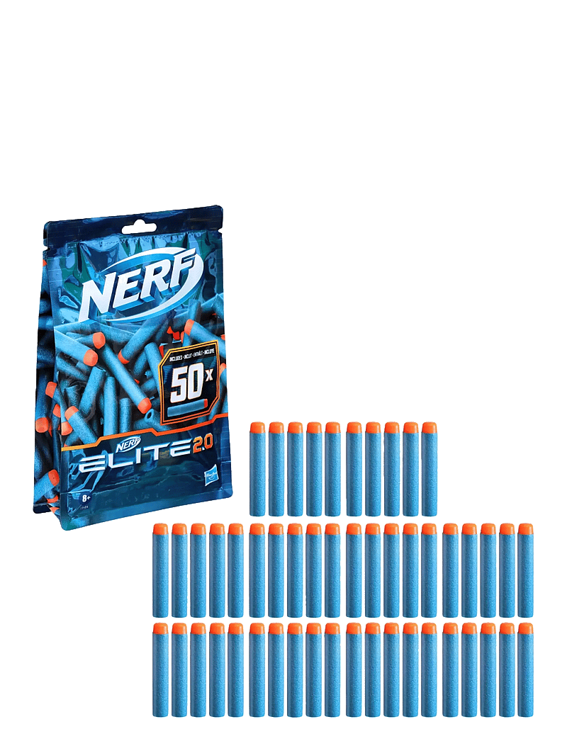 Nerf - Elite 2.0 50-Dart Refill Pack - Includes 50 Official Darts, Compatible With All Elite Blasters - die niedrigsten preise - multi-color - 2