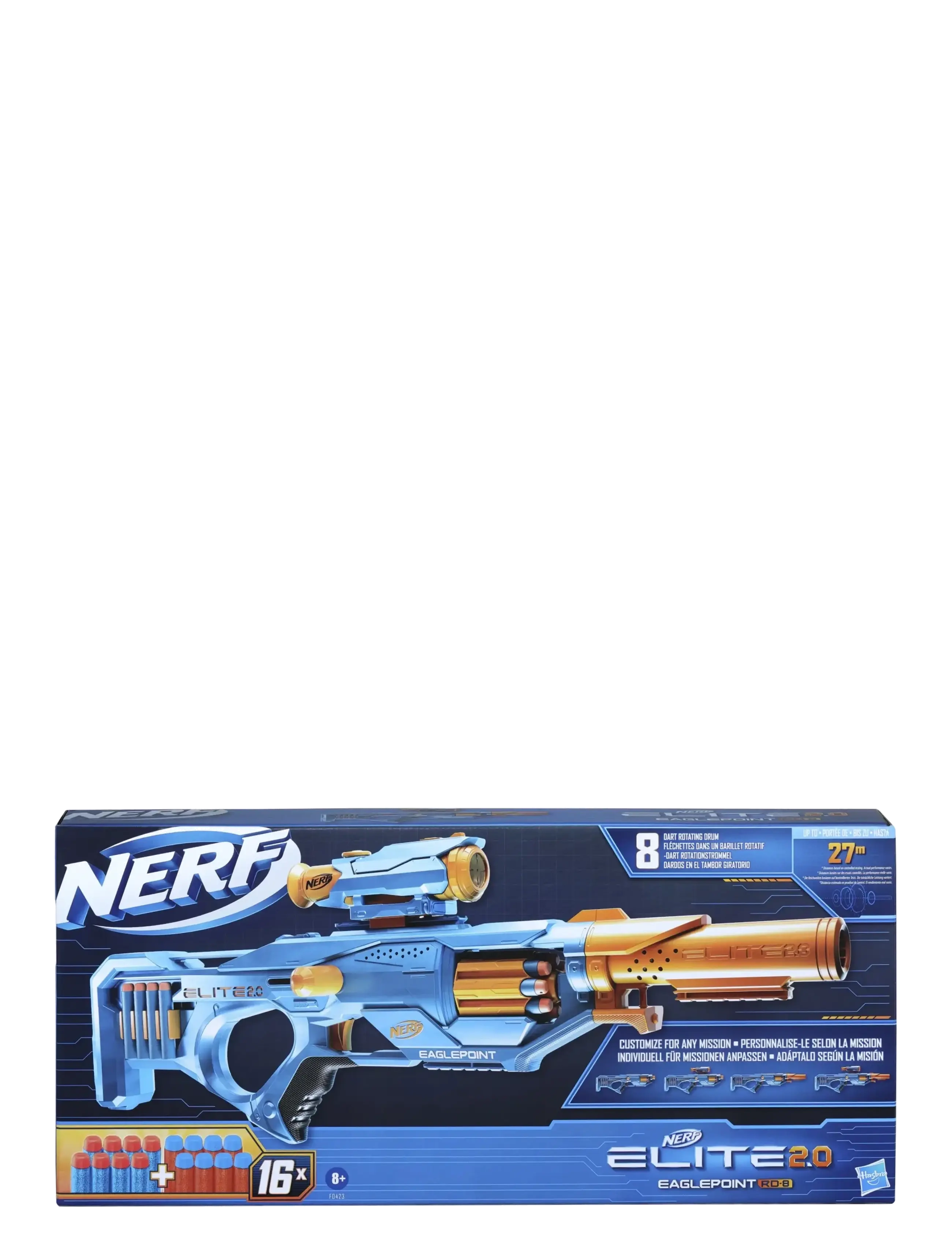 Nerf Elite 2.0 Eaglepoint Rd-8, Kinder,,,Mehrfarbig/gemustert Gr.ONE SIZE