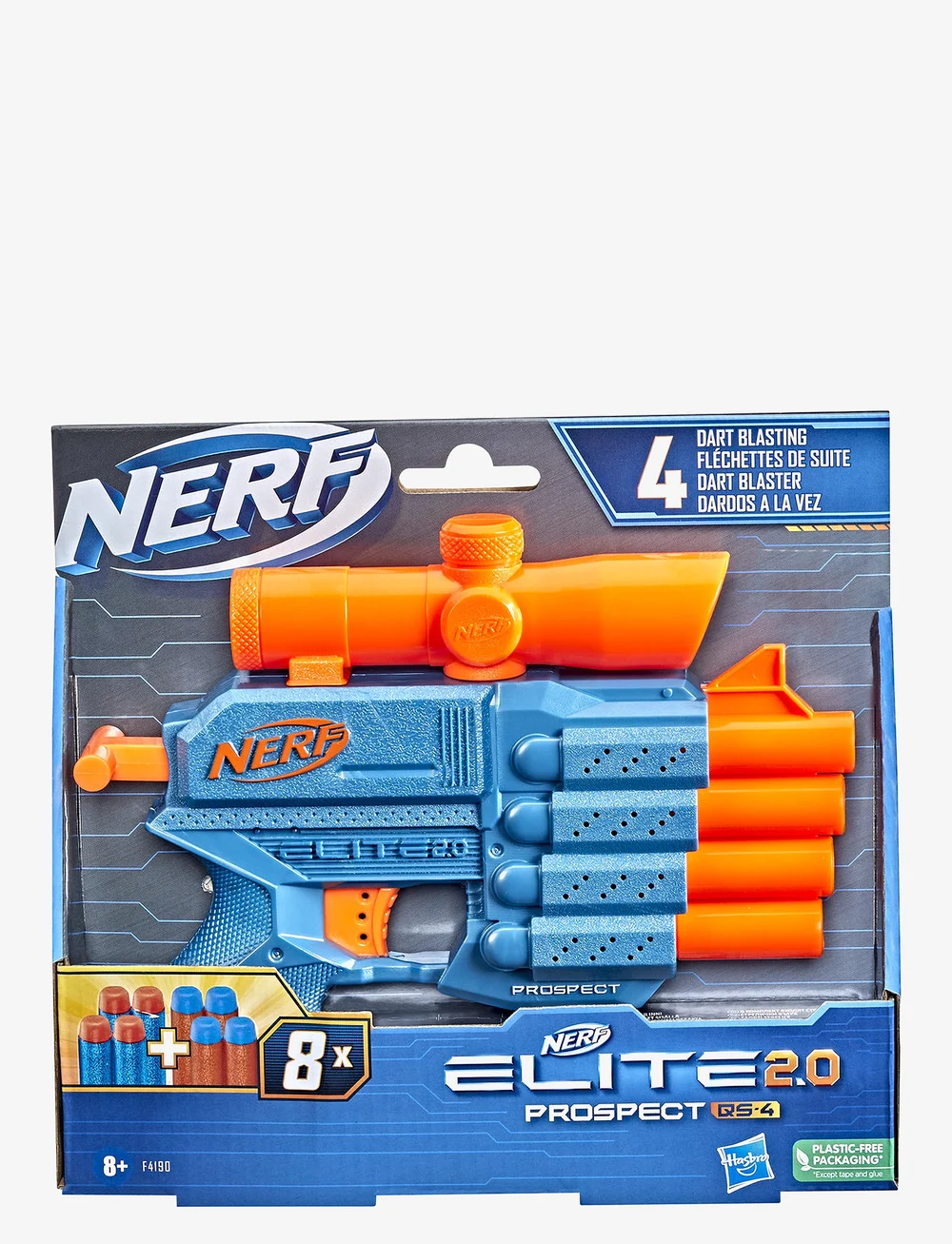 Nerf - Elite 2.0 Prospect QS-4 - blaster byssur - multi coloured - 1
