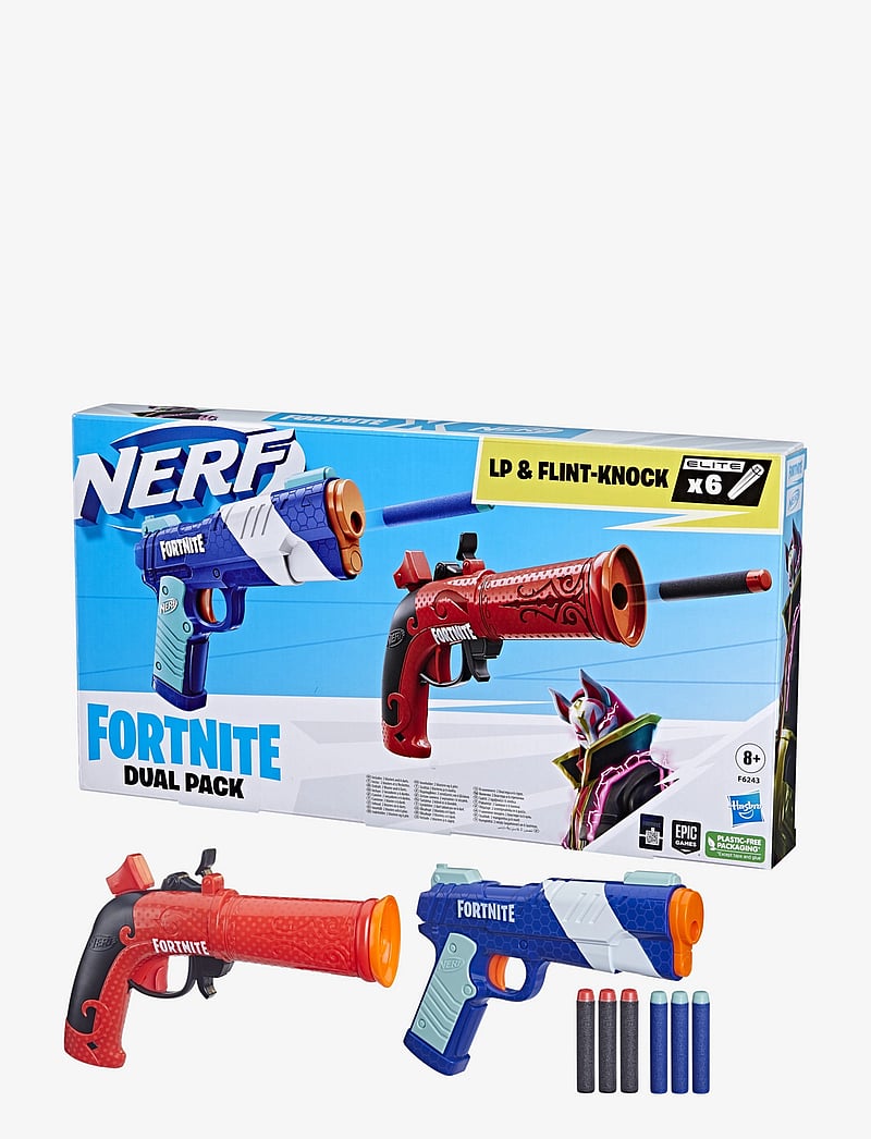 Nerf - Fortnite Dual Pack Includes 2 Blasters and 6 Elite Darts - multi coloured - 0