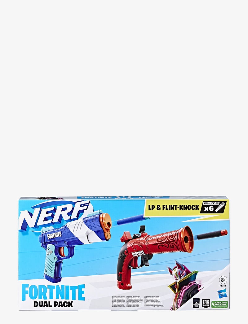 Nerf - Fortnite Dual Pack Includes 2 Blasters and 6 Elite Darts - multi coloured - 3