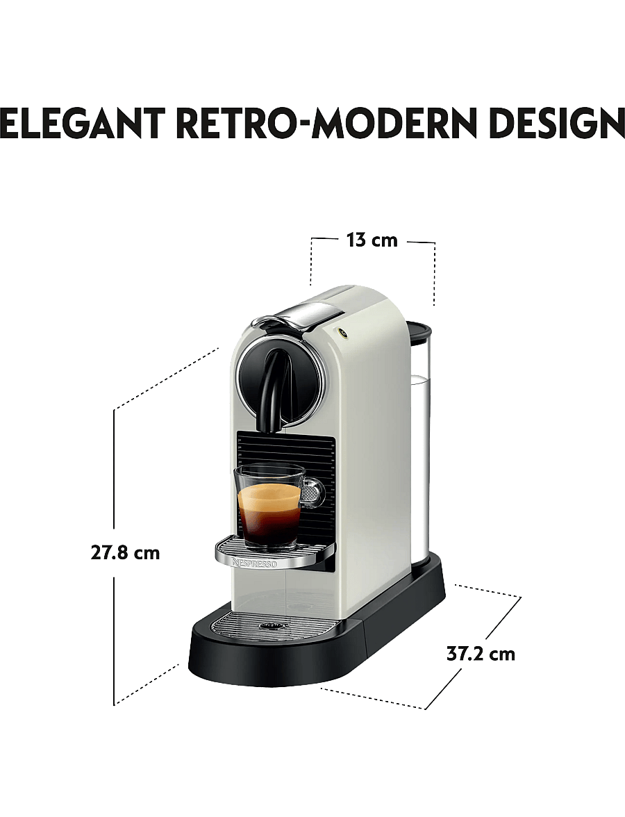 Nespresso - De'Longhi Nespresso Citiz EN167.W - køb efter pris - white - 4