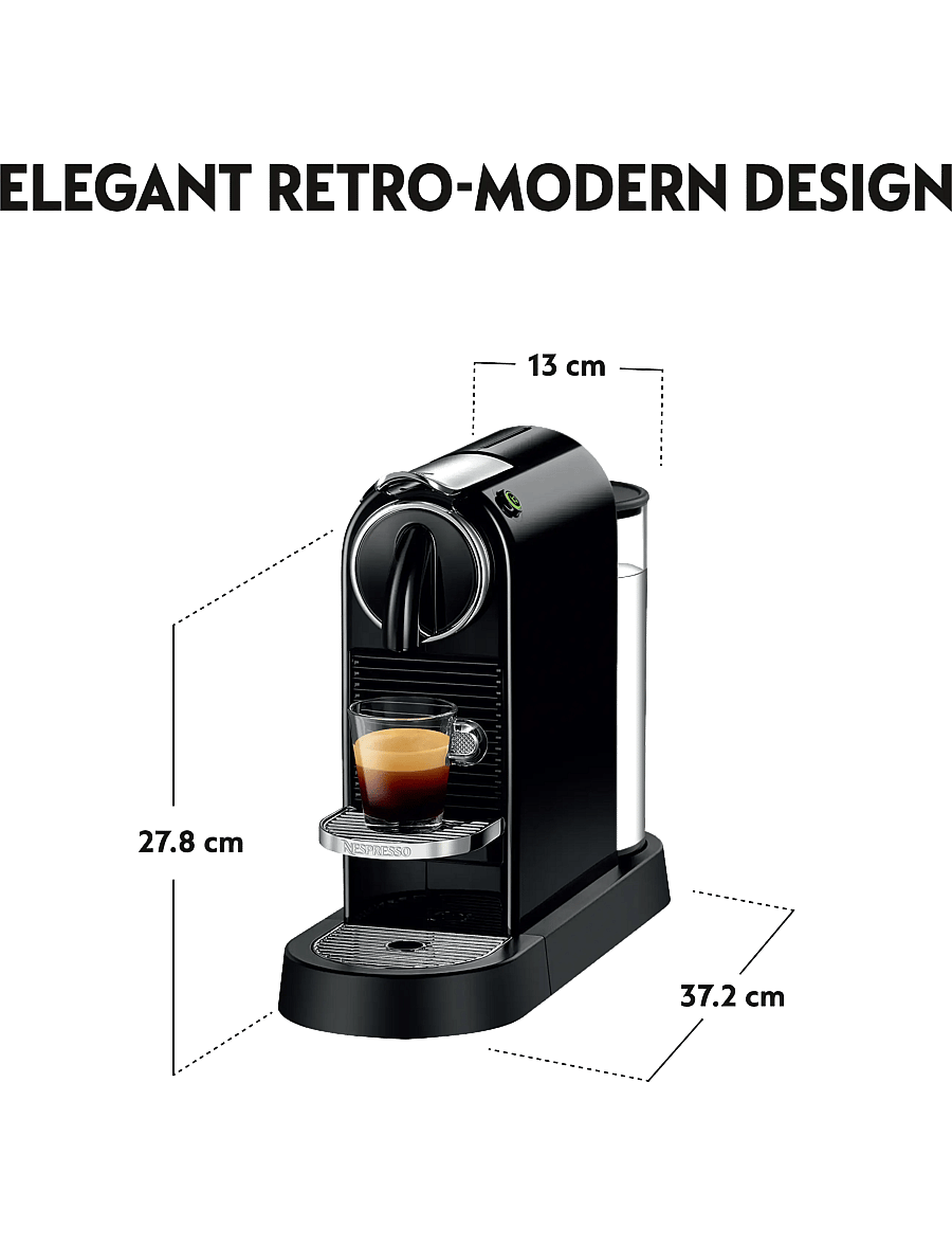 Nespresso - De'Longhi Nespresso Citiz EN167.B - espressomaskiner - black - 4