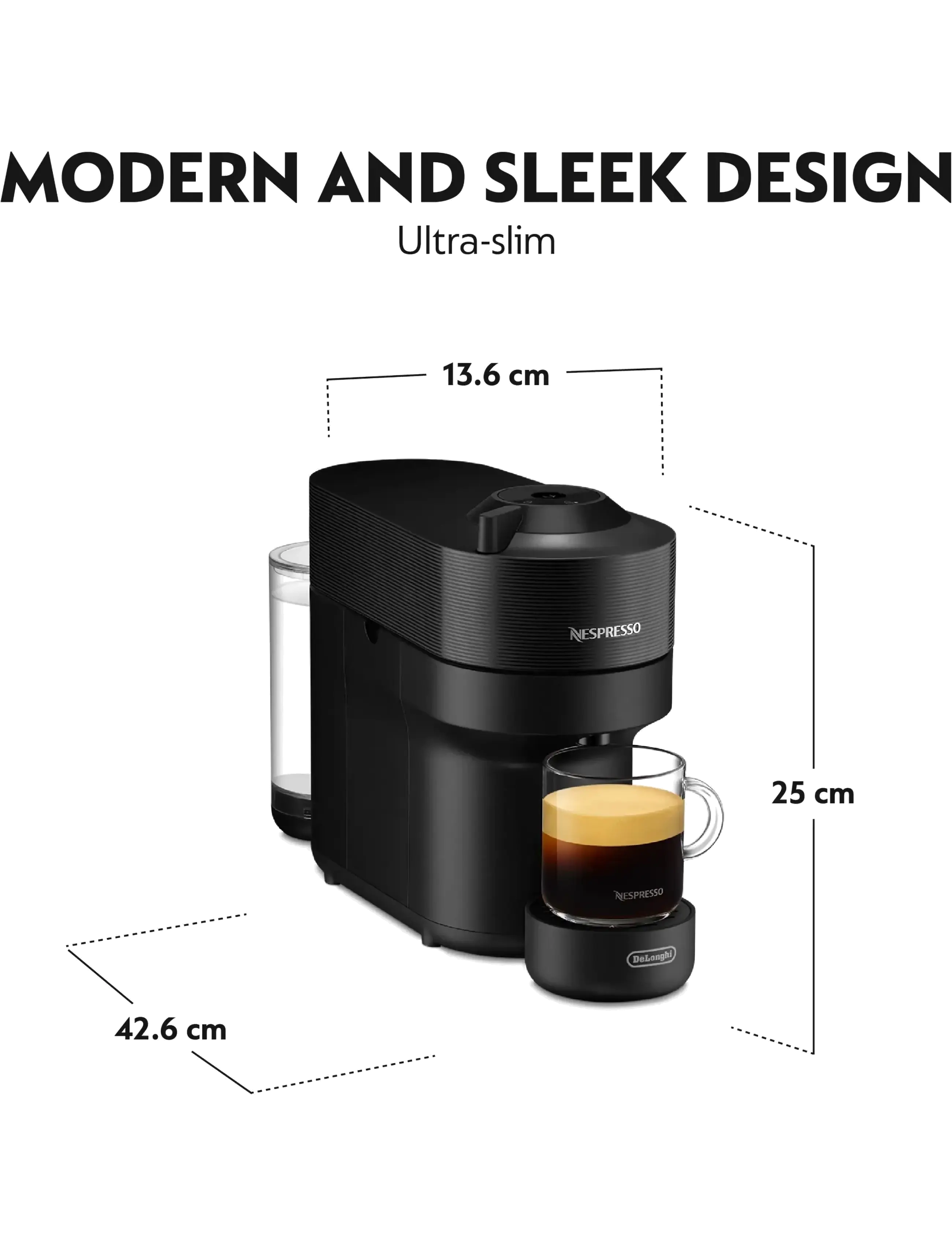 Nespresso - De'Longhi Vertuo Pop ENV90.B - køb efter pris - black - 5