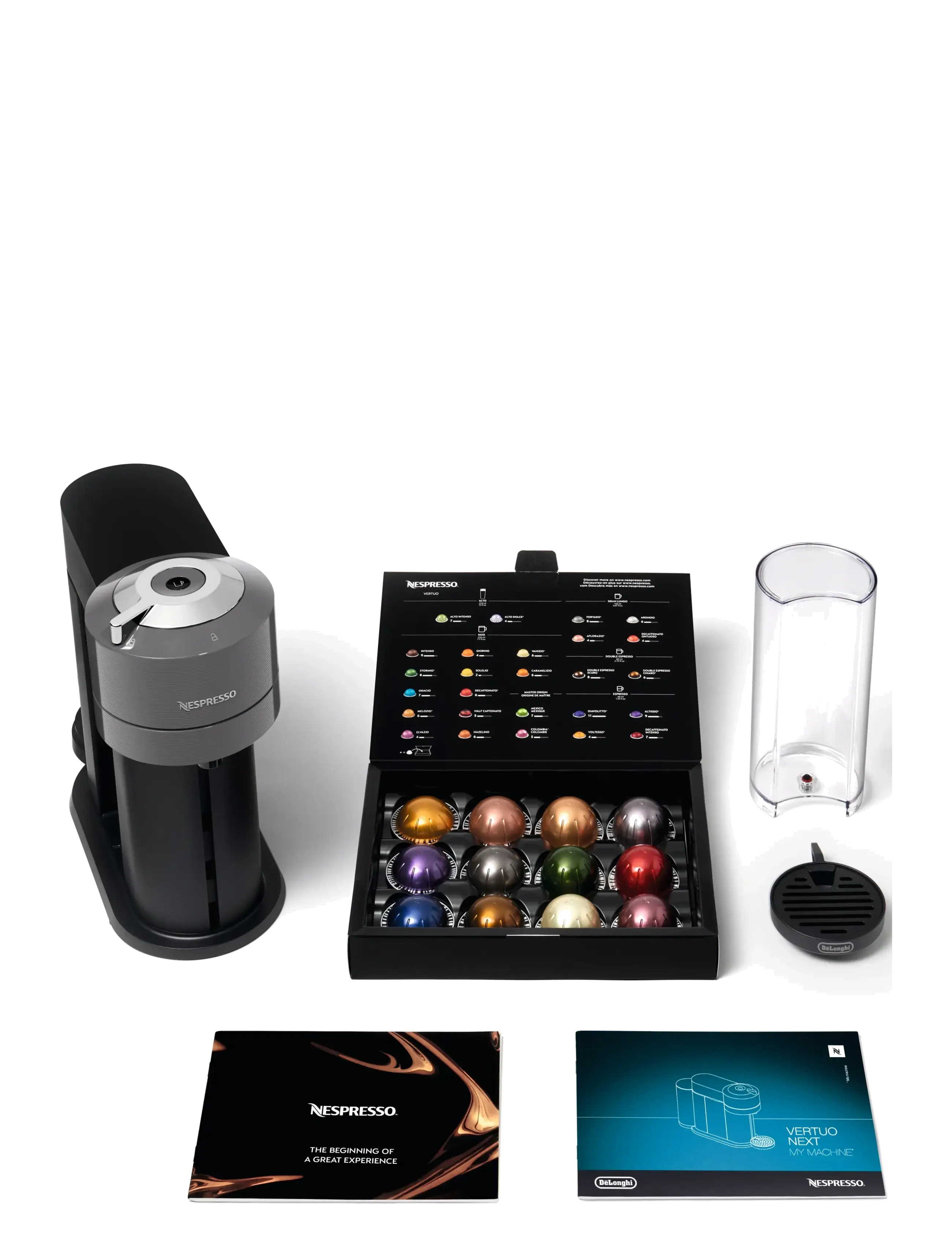 Nespresso - De'Longhi Nespresso Vertuo Next ENV120.GY - kaffemaskine - grey - 1