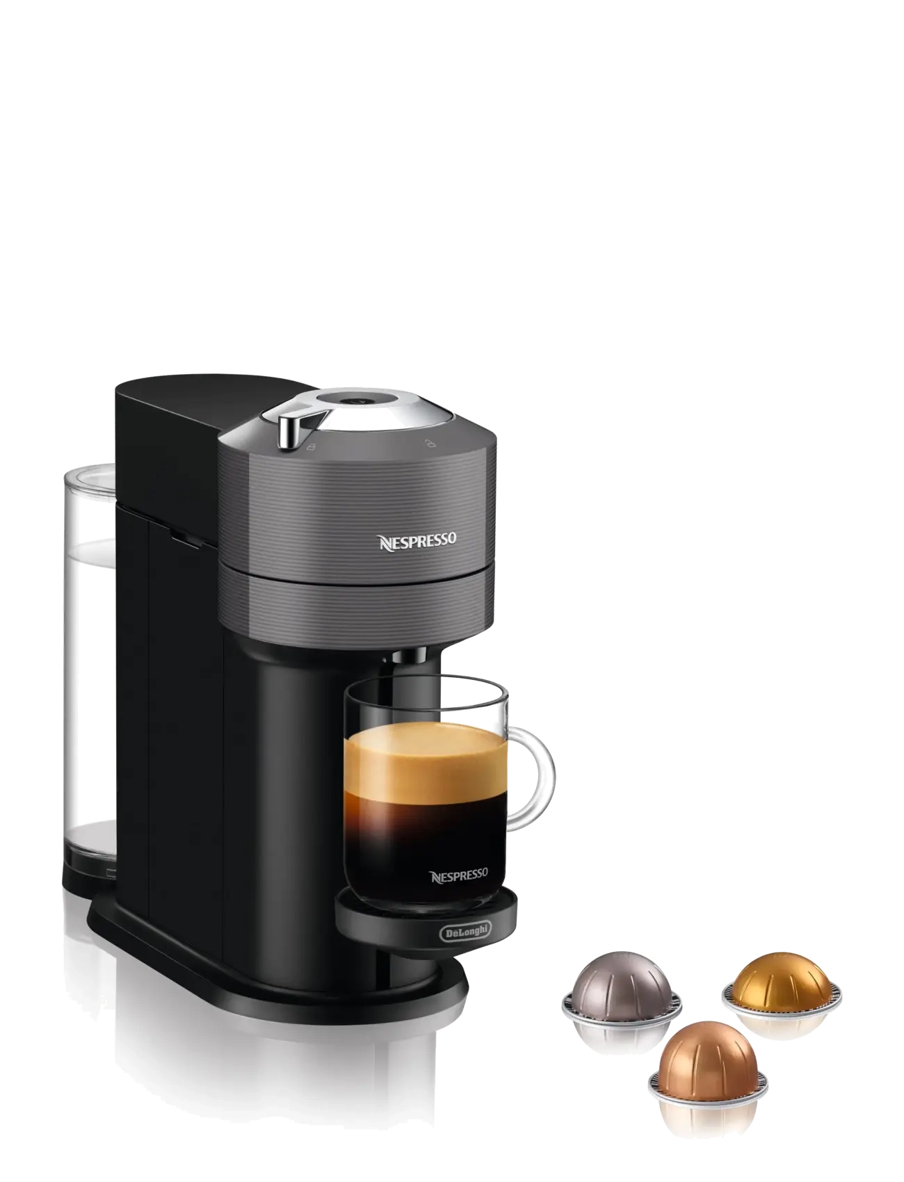 Nespresso - De'Longhi Nespresso Vertuo Next ENV120.GY - kaffemaskine - grey - 2