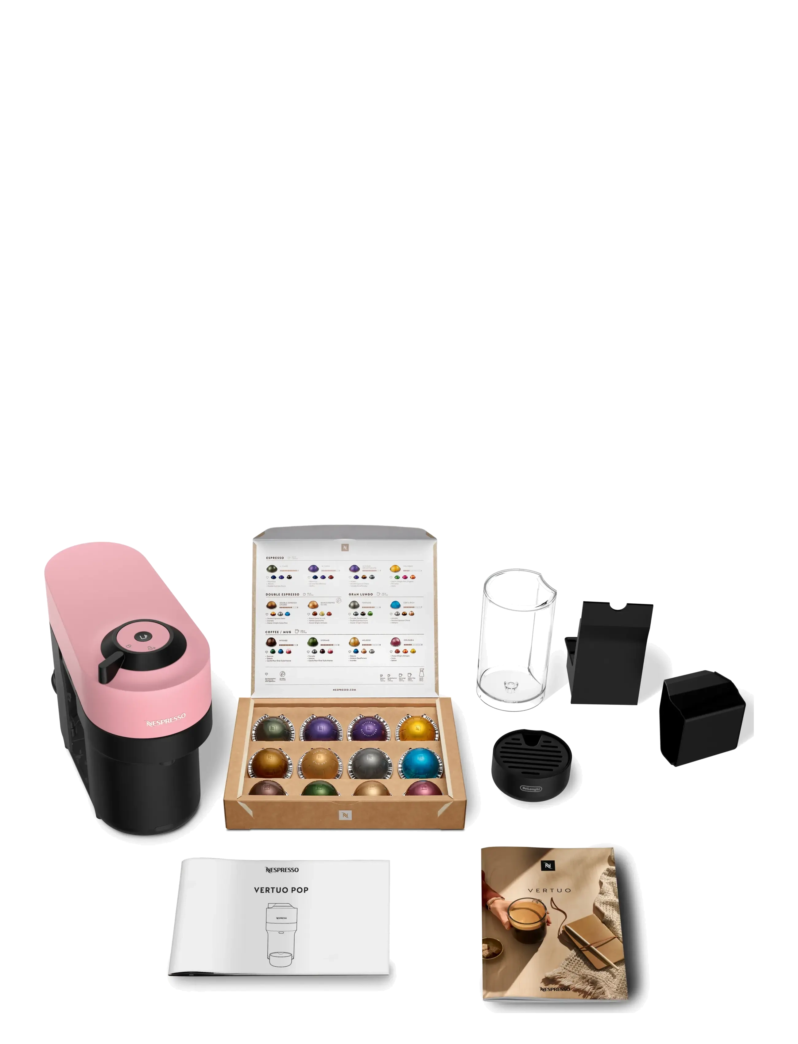 Nespresso - De'Longhi Vertuo Pop ENV90.P - kaffemaskine - pink - 2