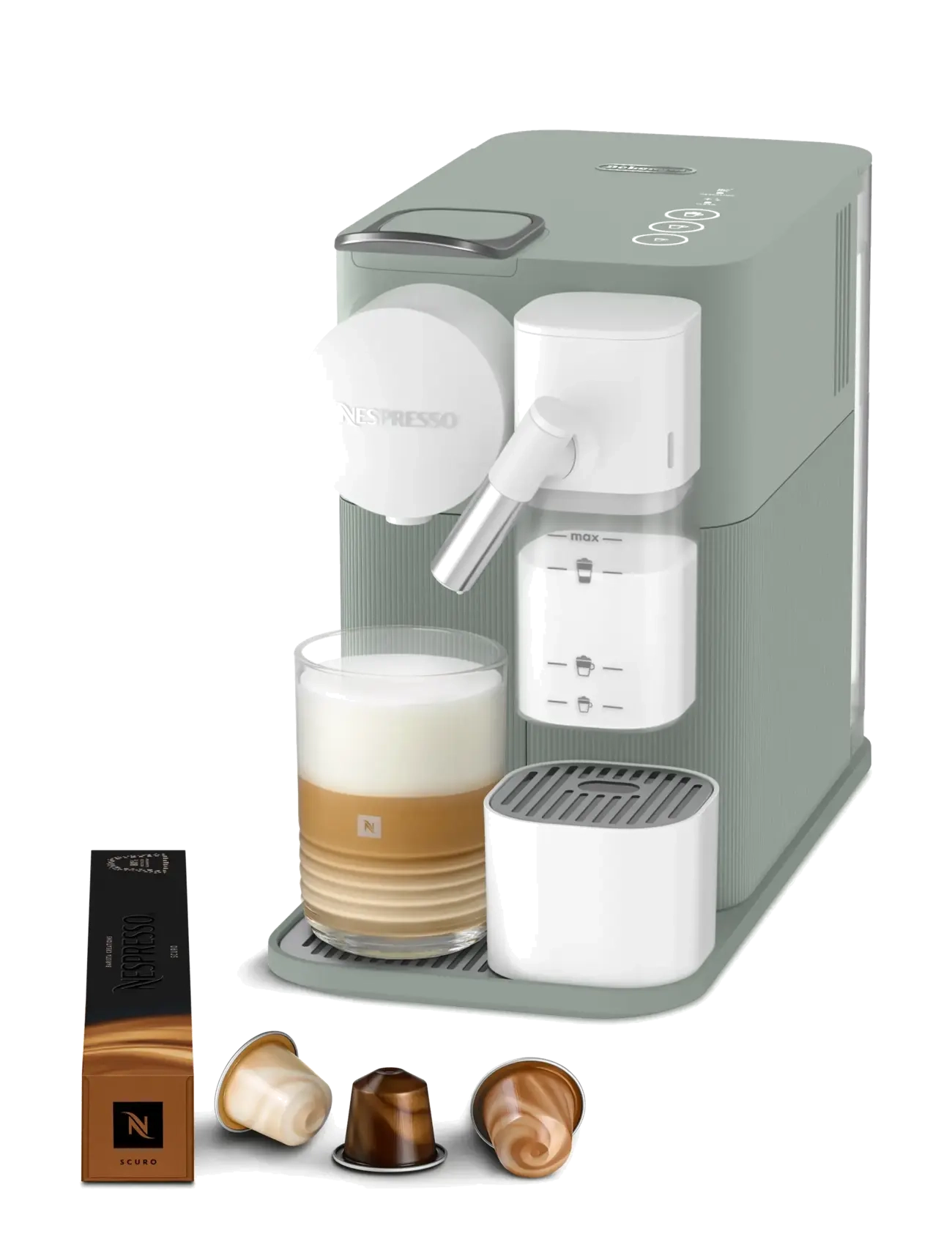 Nespresso - De'Longhi Lattissima One EN510.GR - køb efter pris - green - 3