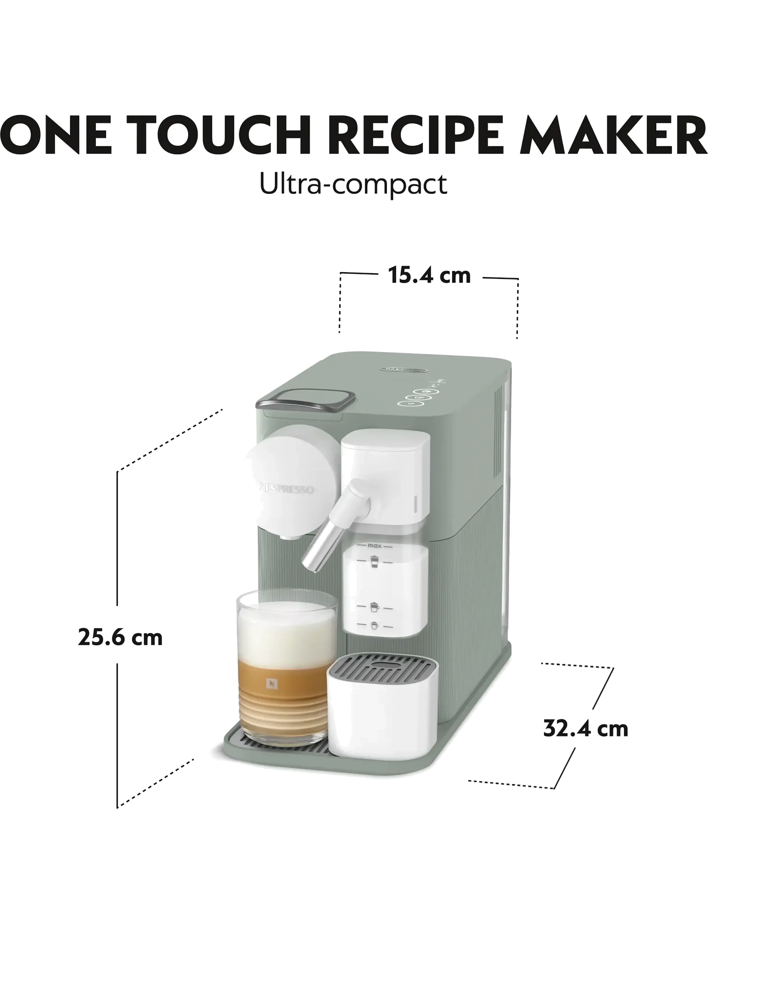 Nespresso - De'Longhi Lattissima One EN510.GR - køb efter pris - green - 4