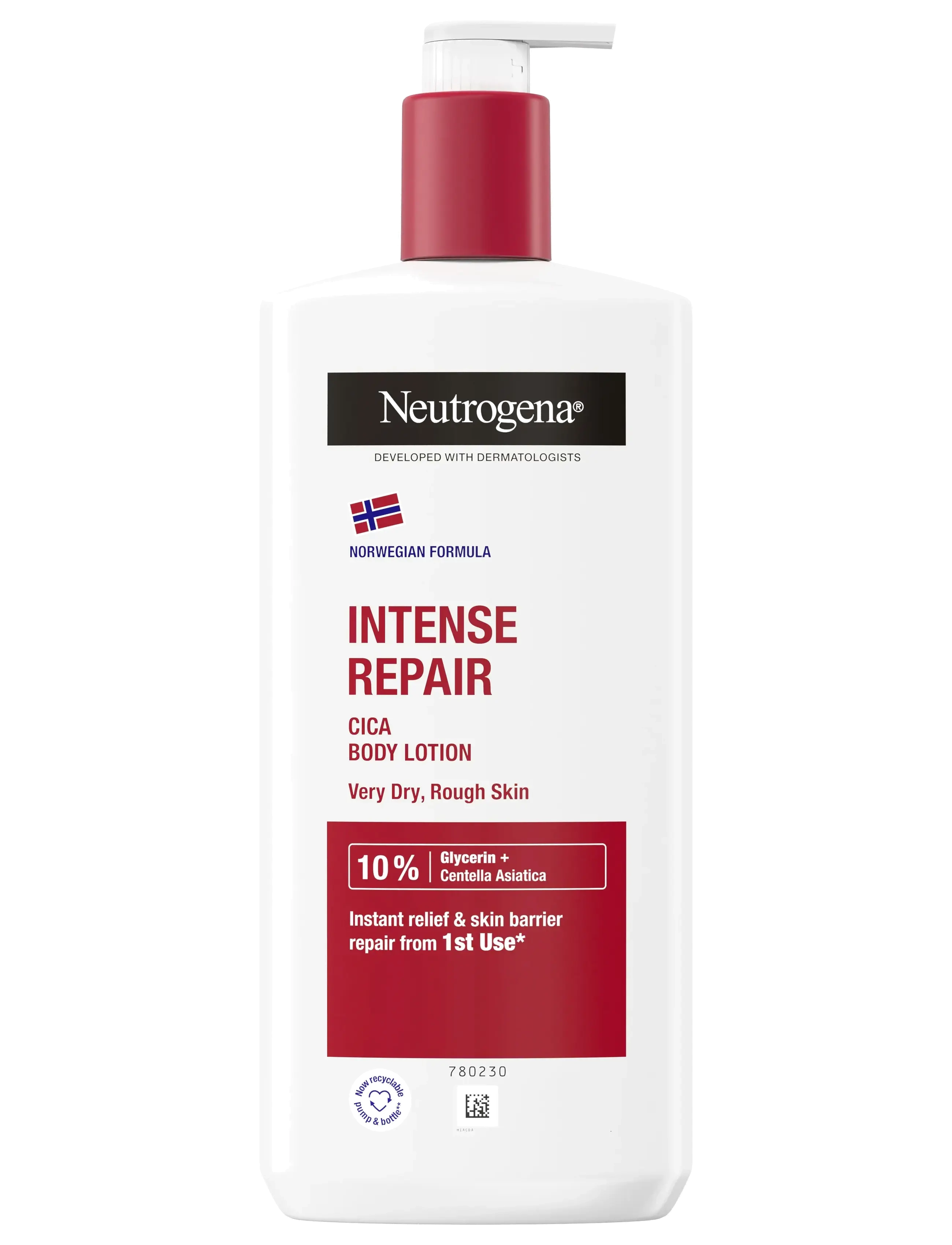 Neutrogena Neutrogena Norwegian Formula Intense Repair Cica Body Lotion, 400ml, 400 ml, Nude, Kropspleje > Cremer & Lotions & Bodybutter, Dame