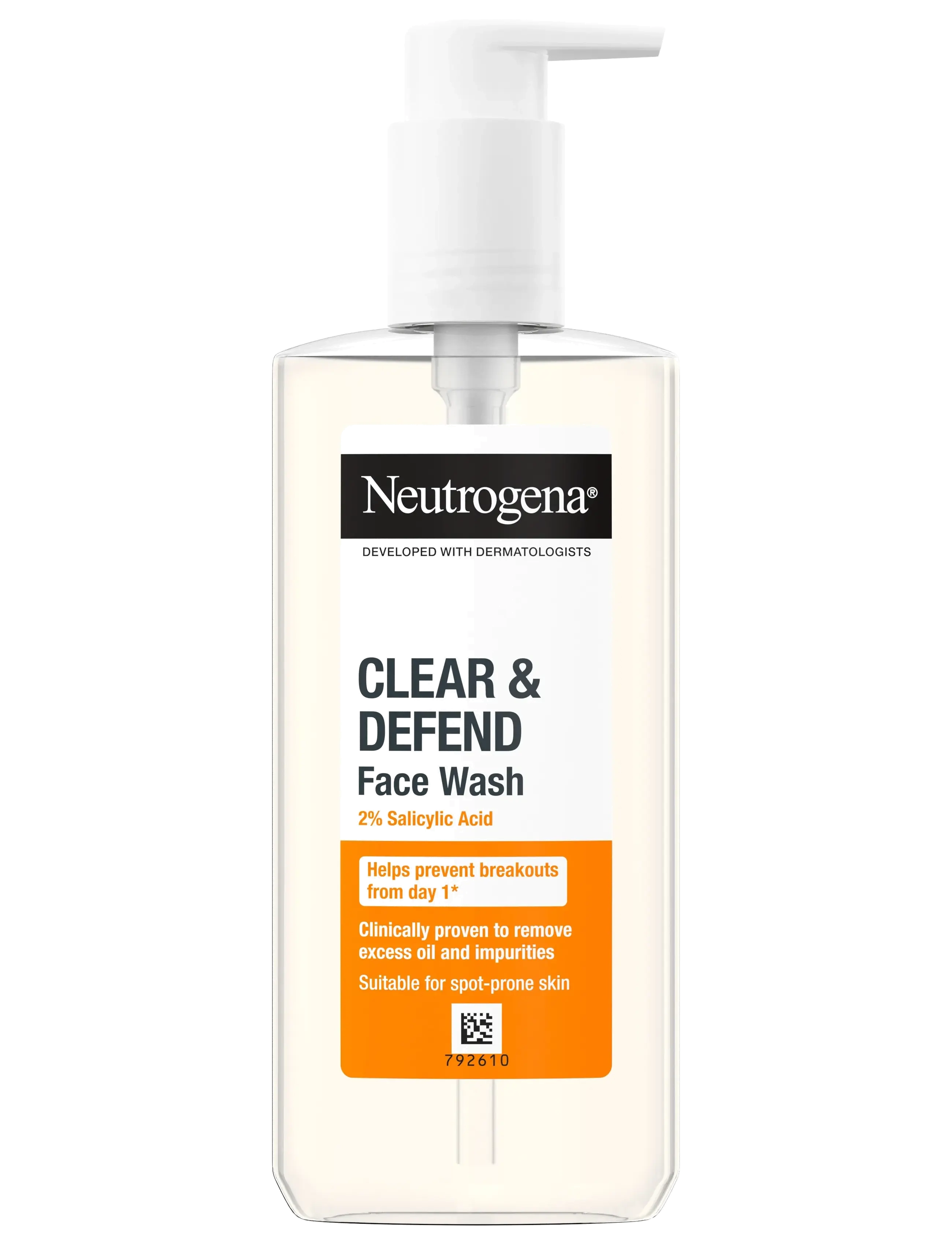 Neutrogena Neutrogena Clear & Defend 2 % Salicylic Acid Face Wash 200 ml - Ansiktsrengöring - CLEAR / undefined
