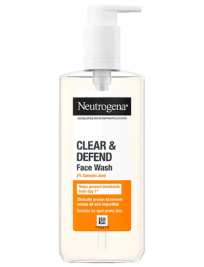 Neutrogena Clear & Defend 2 % Salicylic Acid Face Wash 200 Ml - Rensegel