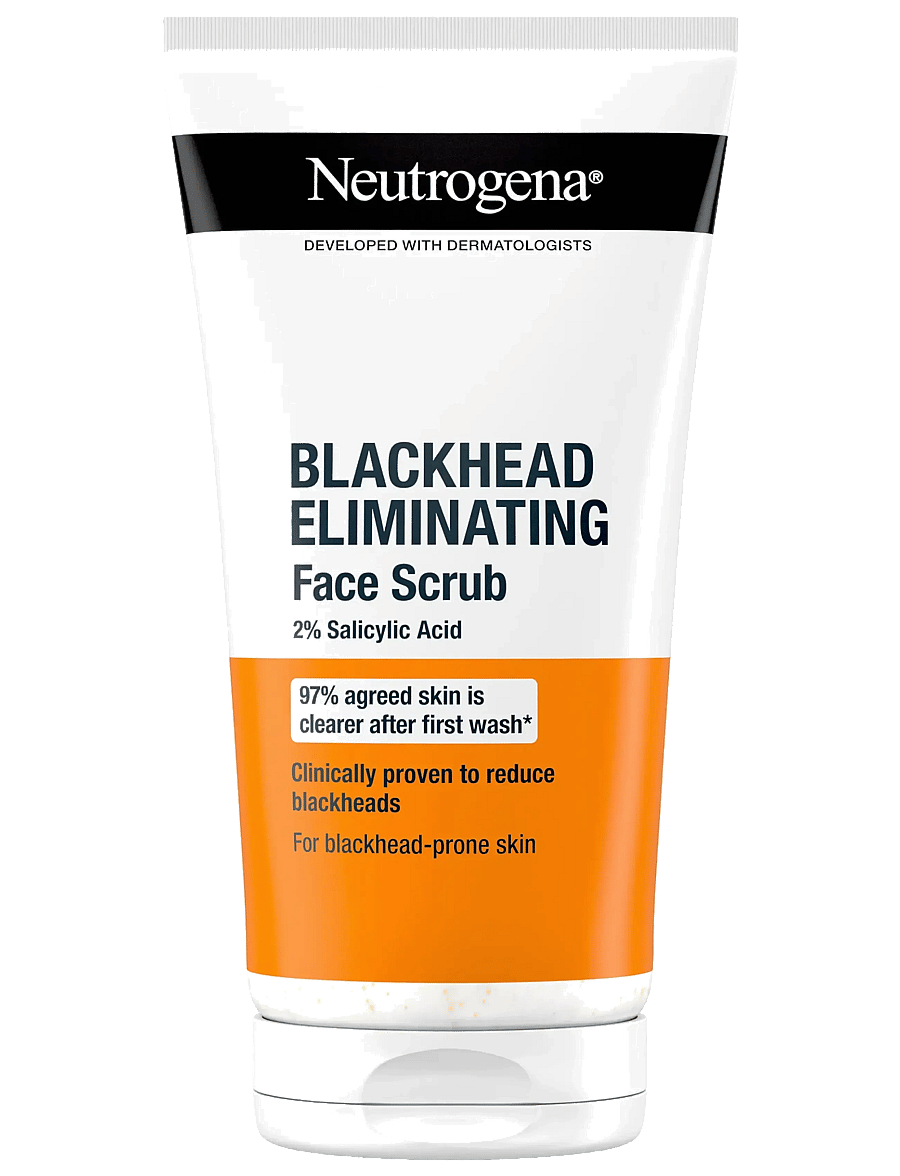 Neutrogena - Neutrogena Blackhead Eliminating 2 % Salicylic Acid Face Scrub 150 ml - peeling - ansikte - clear - 0