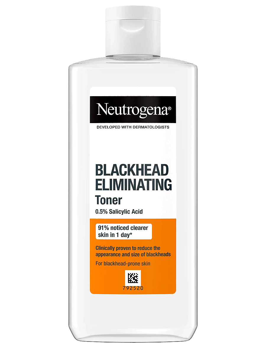 Neutrogena - Neutrogena Blackhead Eliminating Toner 0.5 % Salicylic Acid 200 ml - exfolierande ansiktsvatten - clear - 0