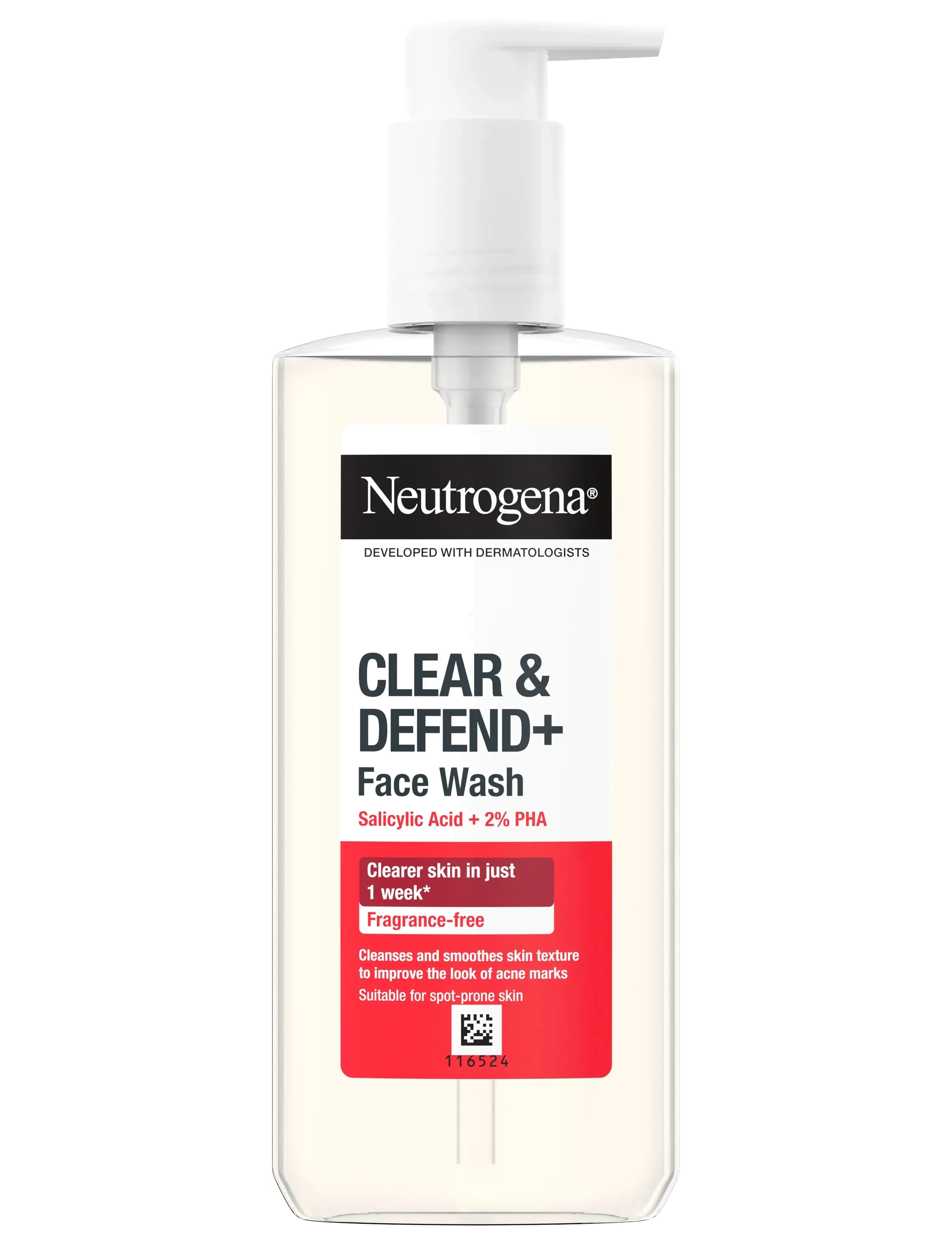 Neutrogena Neutrogena Clear & Defend+ Facial Wash, 200 ml - Erbjudanden - CLEAR / undefined
