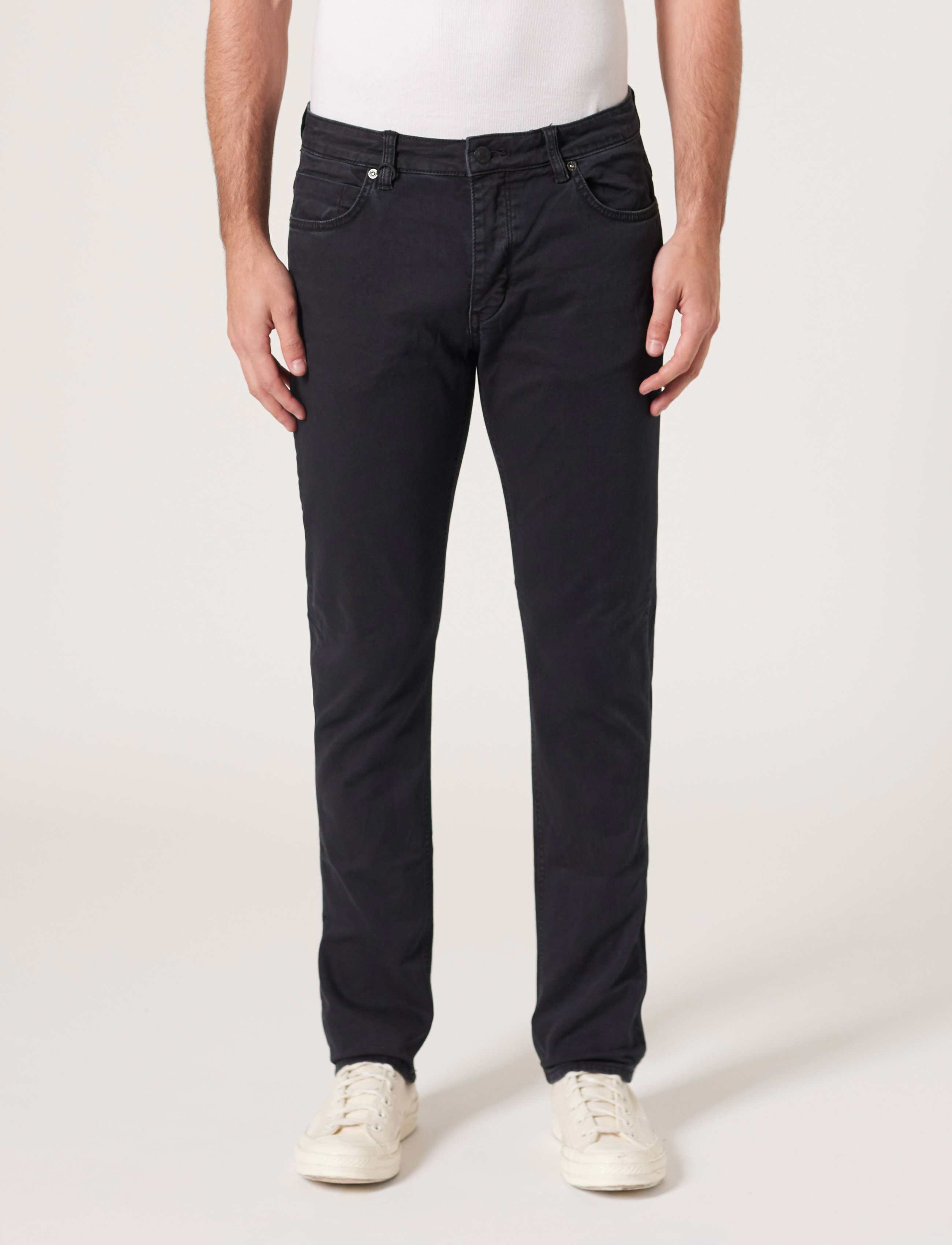 NEUW LOU SLIM TWILL MILITARY - Denimkläder - BLACK / black