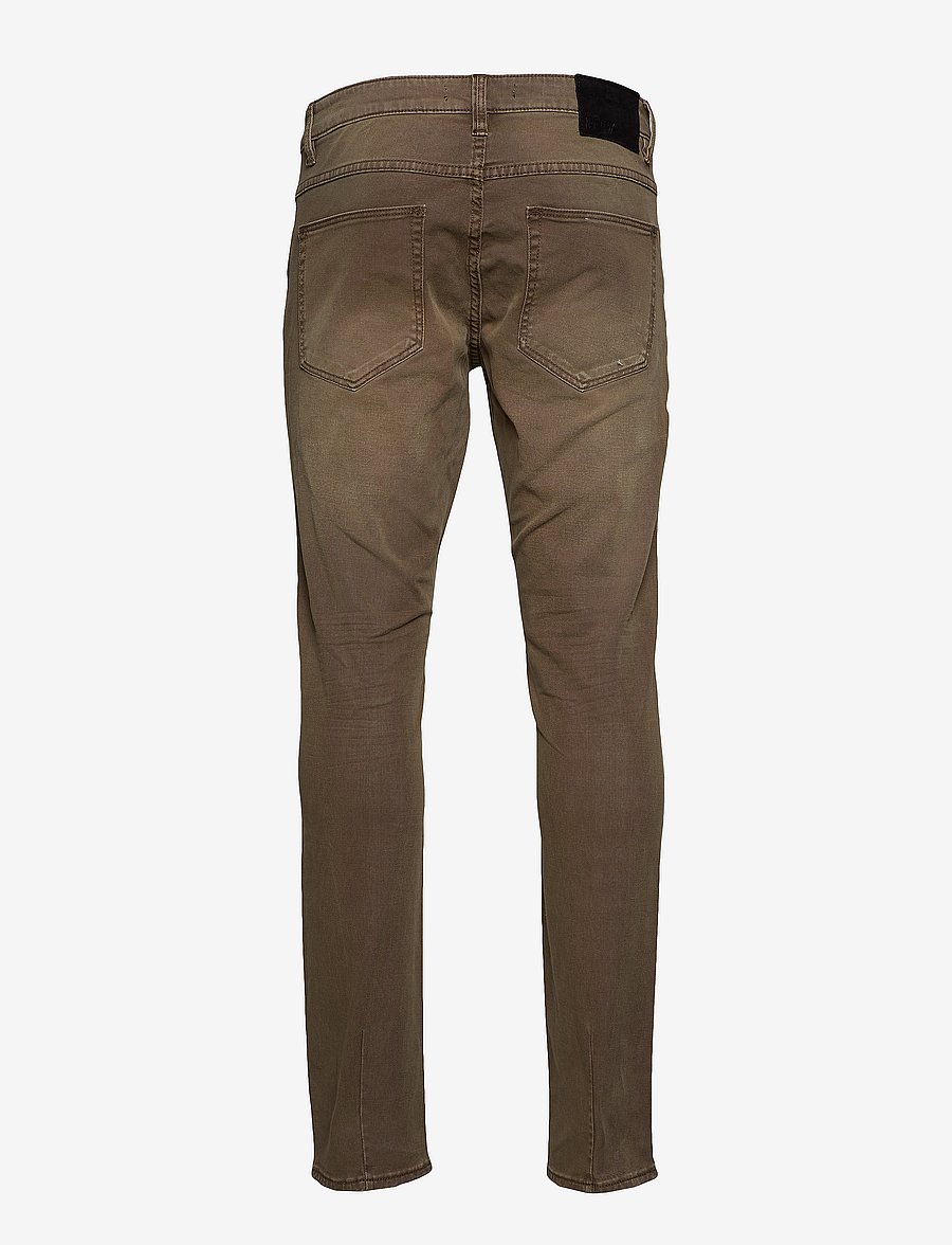 NEUW - LOU SLIM TWILL MILITARY - kitsad teksad - desert - 2