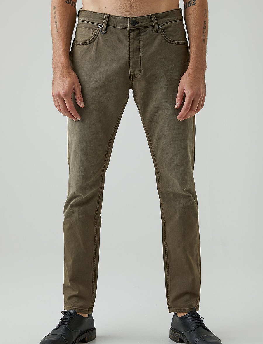 NEUW - LOU SLIM TWILL MILITARY - slim jeans - desert - 0