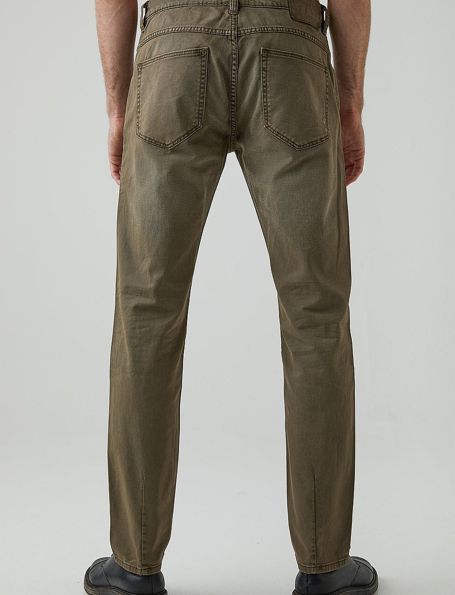 NEUW - LOU SLIM TWILL MILITARY - slim jeans - desert - 4