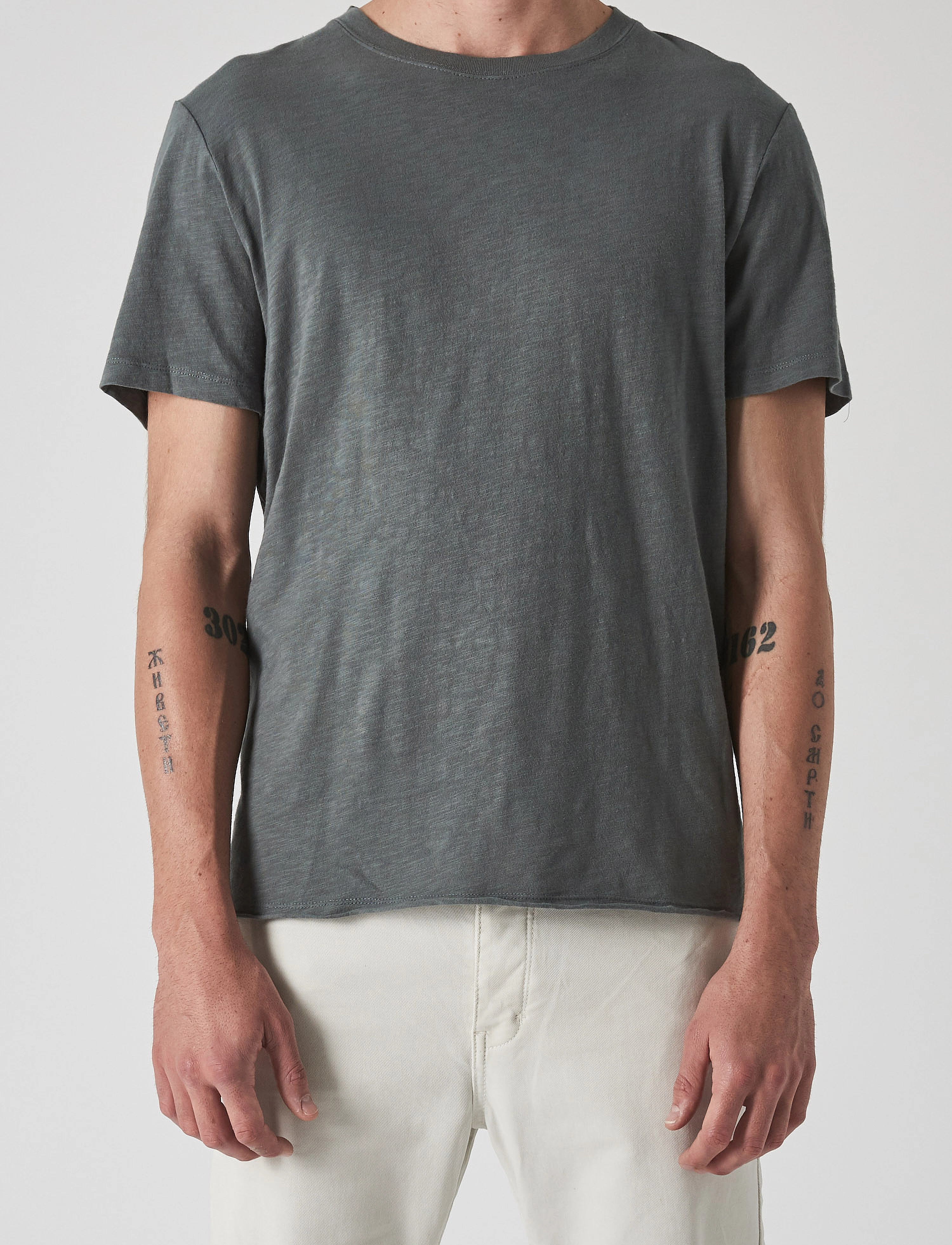 NEUW - Bass Slub Tee - sage - 2