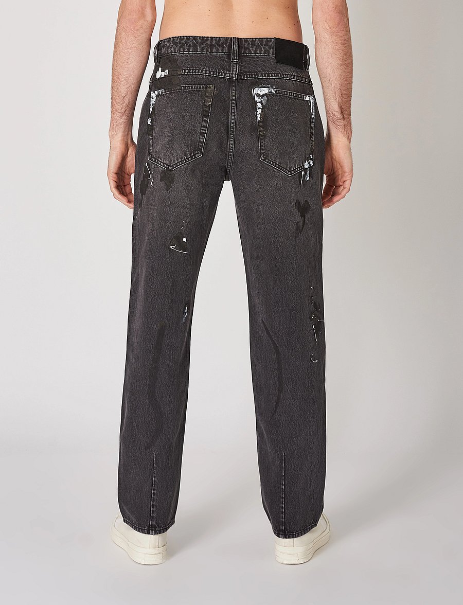 NEUW - LIAM LOOSE SUBWAY BLACK ART - loose jeans - black art - 3