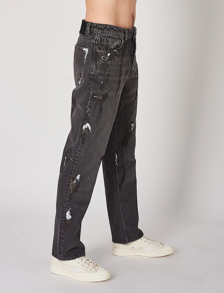 NEUW - LIAM LOOSE SUBWAY BLACK ART - loose jeans - black art - 4