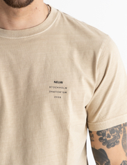 NEUW - ORGANIC NEUW BAND TEE - basic t-shirts - beige - 3