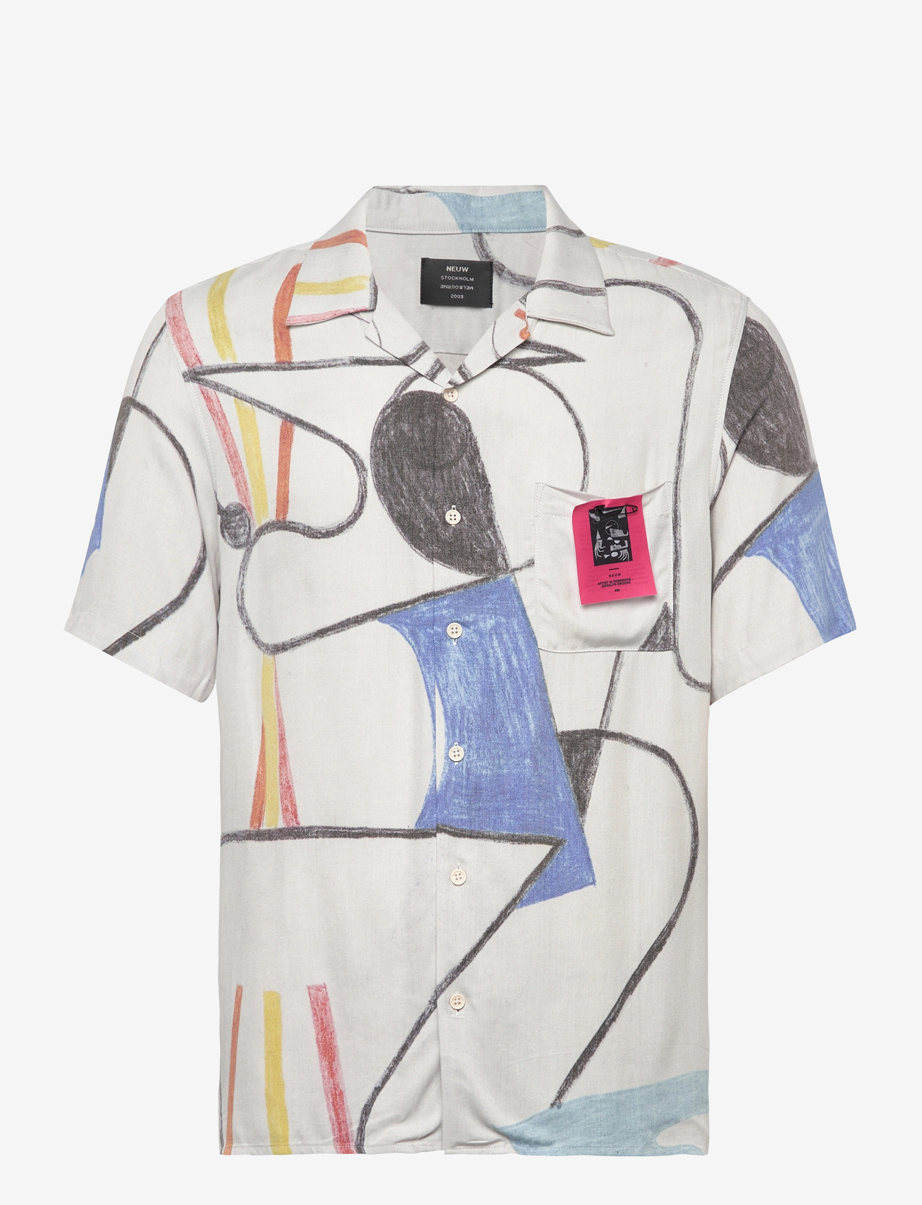 NEUW - BROOKS ART SHIRT 2WHITE ART - mustriga särgid - white - 1