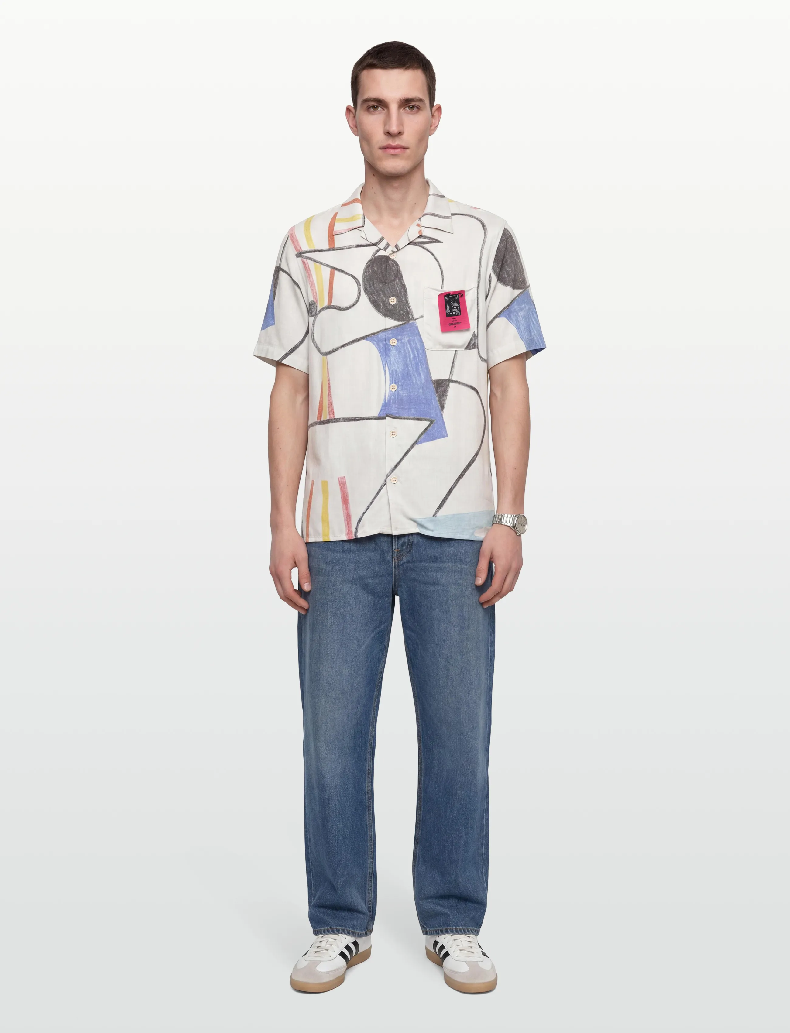 NEUW BROOKS ART SHIRT 2WHITE ART - NEUW - WHITE / white