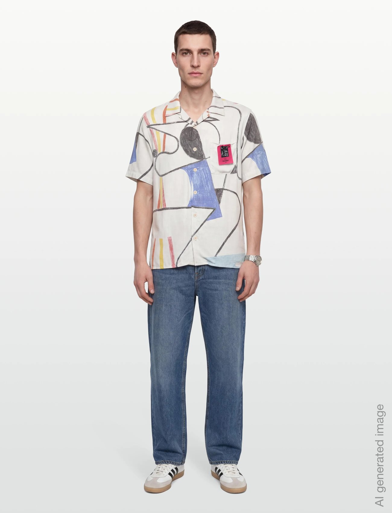 BROOKS ART SHIRT 2WHITE ART