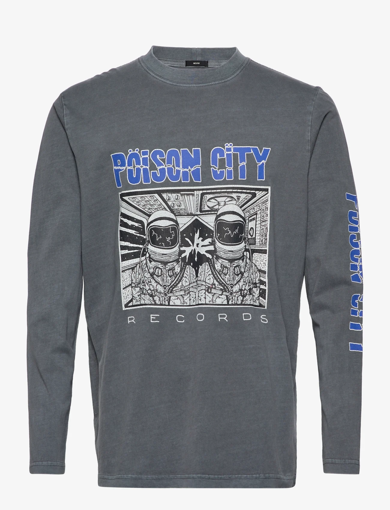 NEUW - POISON CITY LS TEE - langærmede t-shirts - graphite - 0