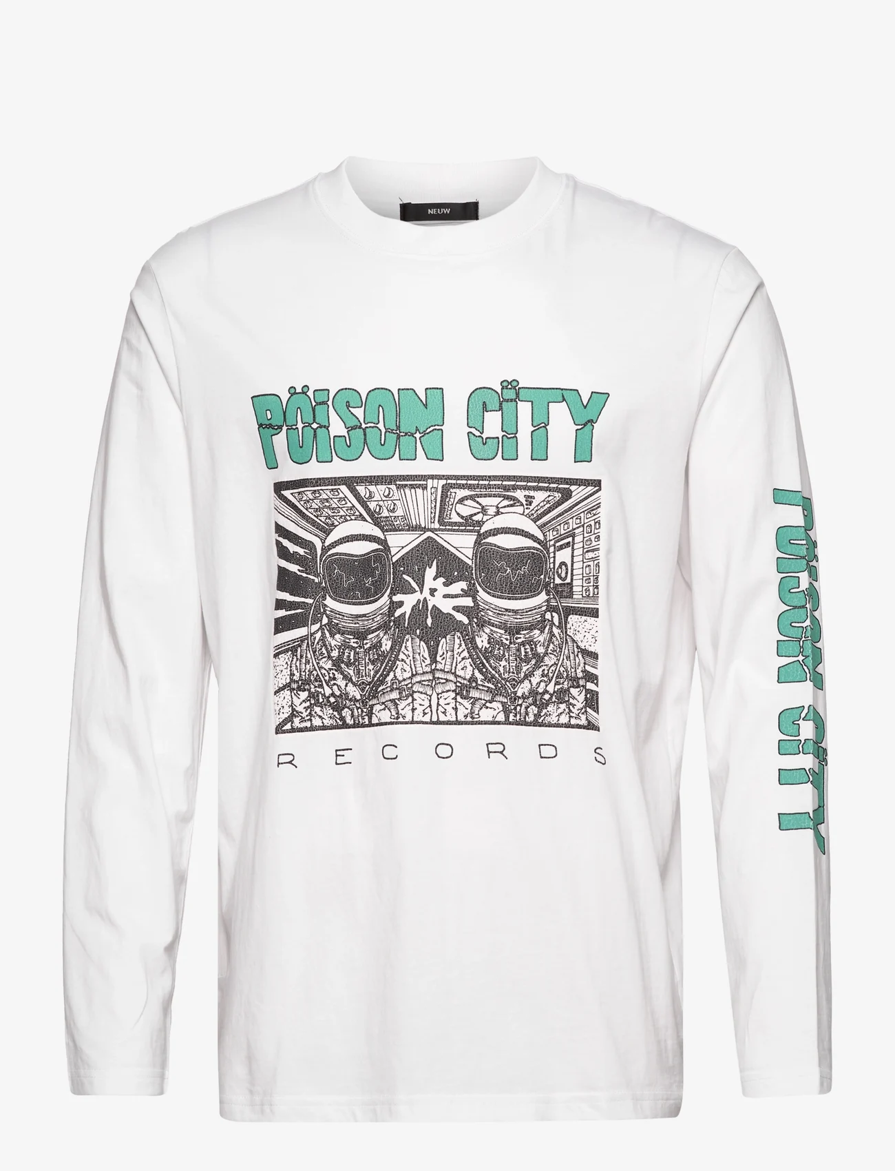 NEUW - POISON CITY LS TEE - långärmade t-shirts - white - 0